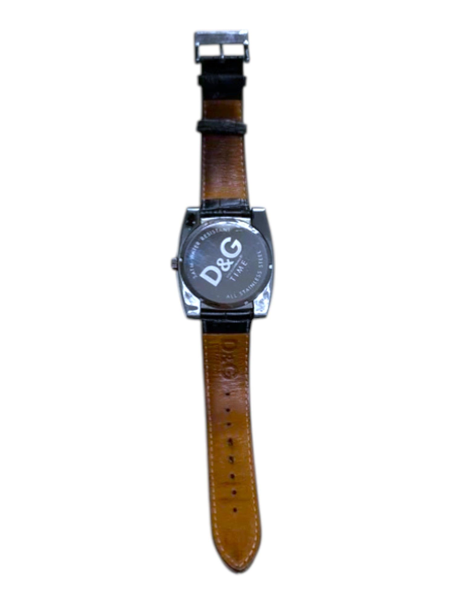 Dolce & Gabbana Dolce & Gabbana D&G Turquoise Dial Stainless Big Steel Watch Size ONE SIZE - 3 Thumbnail