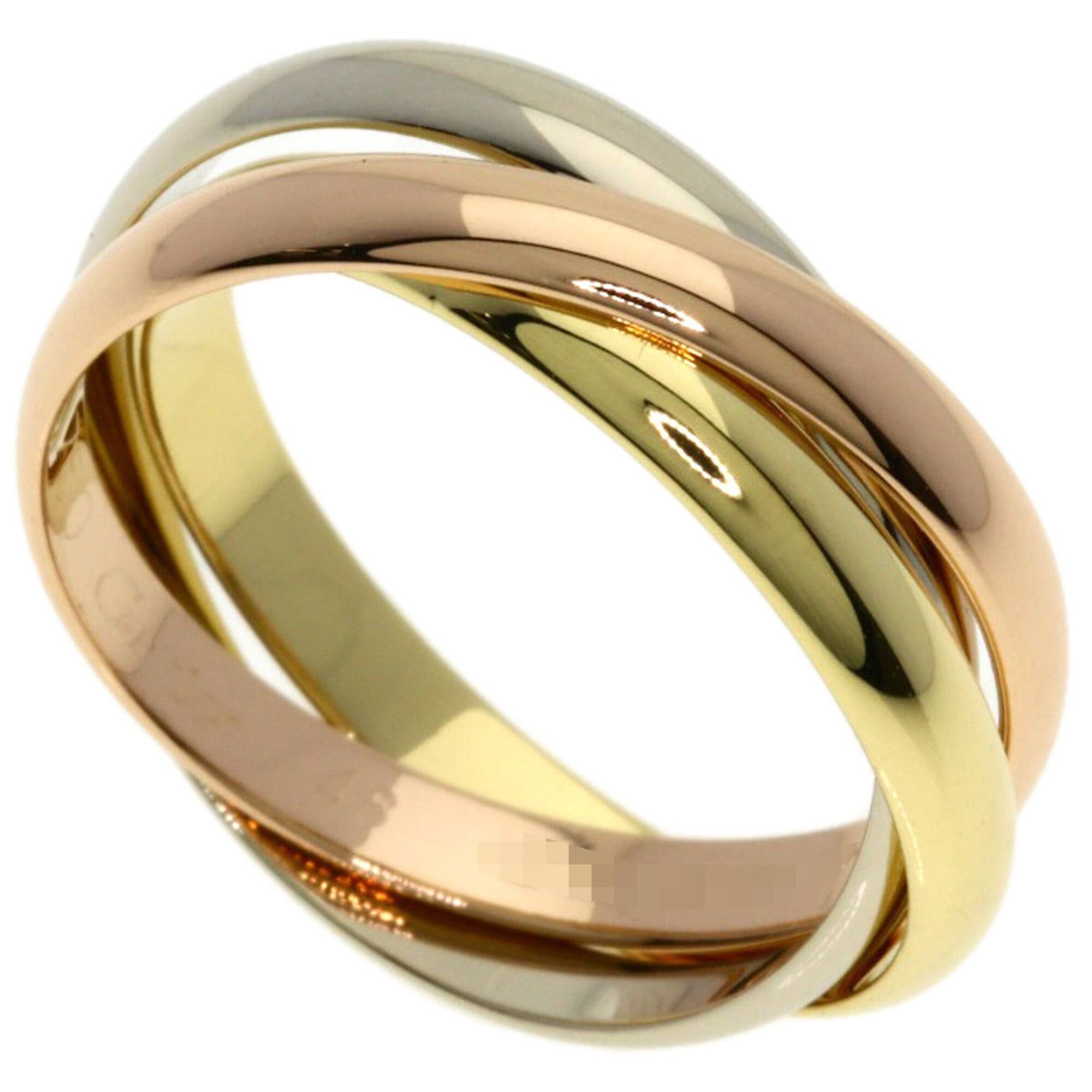 Cartier Cartier Trinity SM #48 Ring - 18K Yellow Gold/18K White Pink Gold Women's CARTIER Size ONE SIZE - 1 Thumbnail