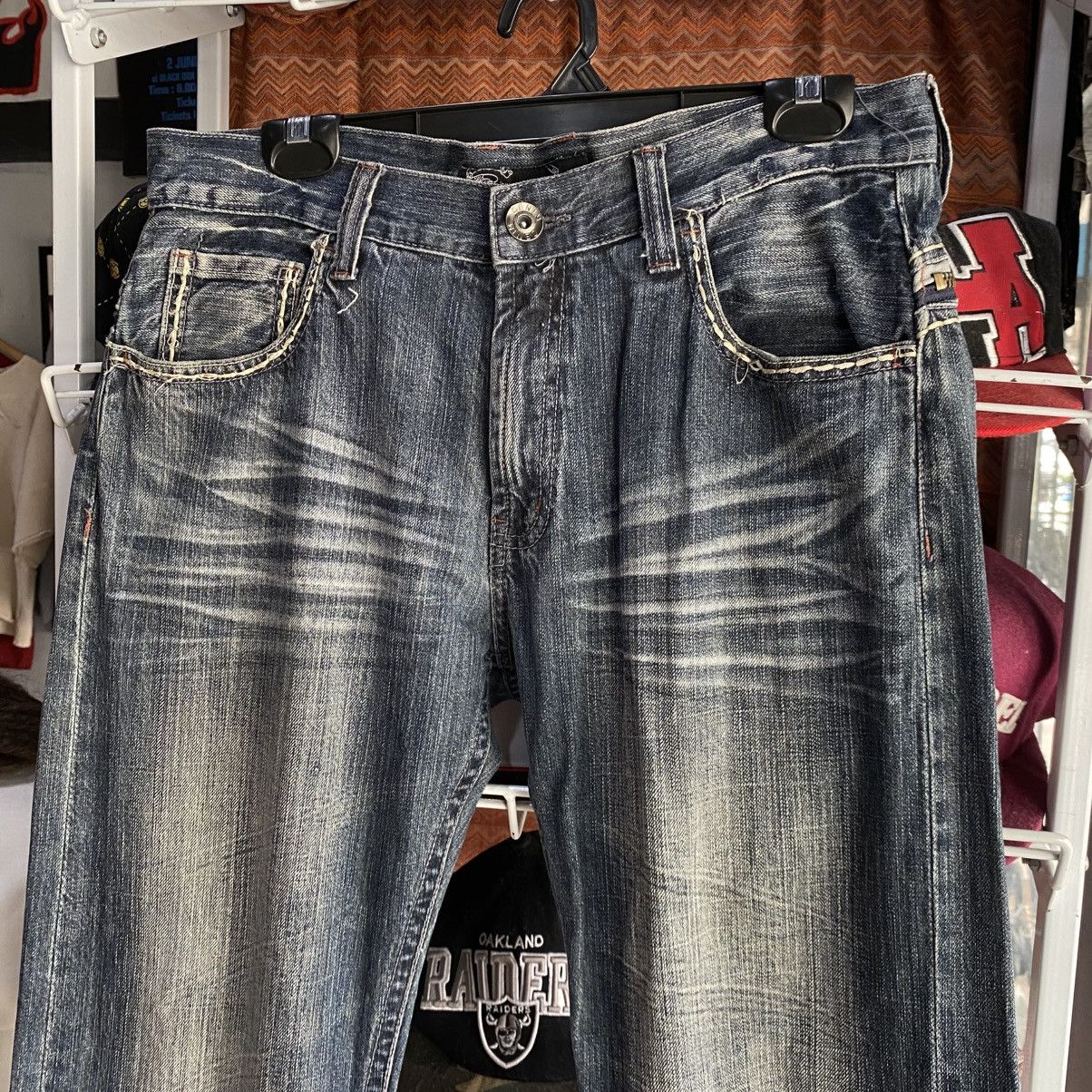 Japanese Brand ORIRIN Thunder Whiskers Jeans Size US 34 / EU 50 - 10 Thumbnail