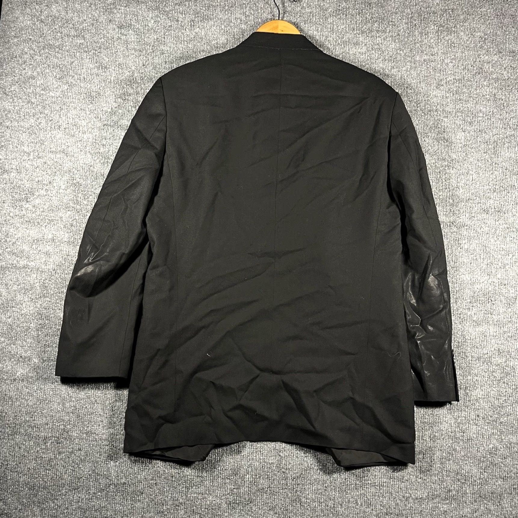 Hugo Boss Hugo Boss Jacket Mens 40 Regular Black Wool Blazer 90s Designer City Classic Size 40R - 3 Thumbnail