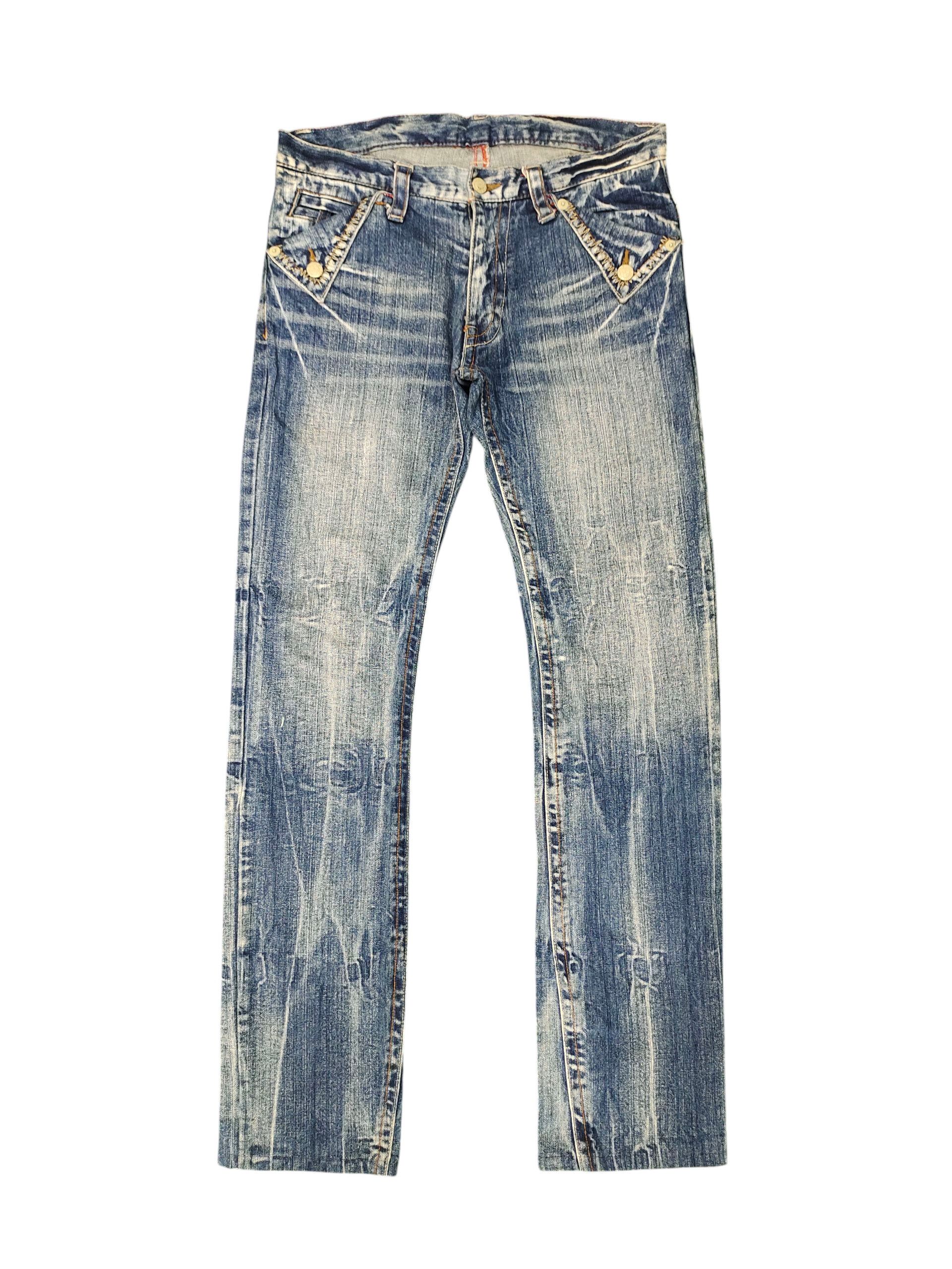 Vintage Japanese Denim Clawmark Buckle Back Denim Jeans