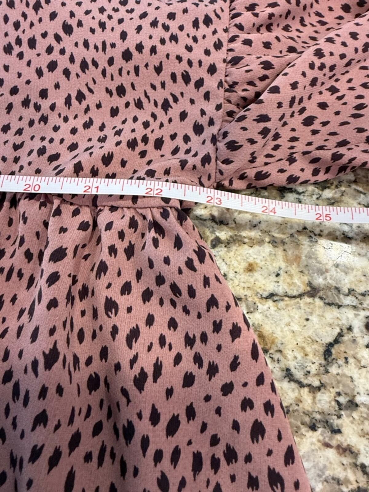 Other Glam peplum top rusty pink & black leopard print SZ SM Size S / US 4 / IT 40 - 8 Thumbnail