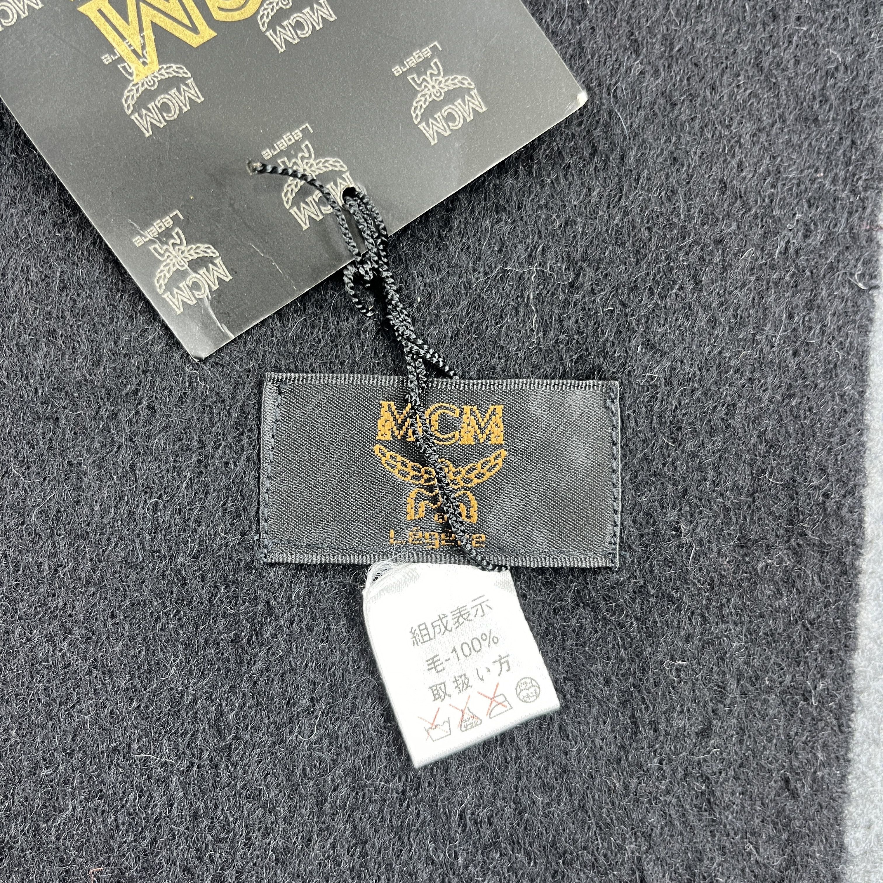MCM MCM Plain Black Scarf / Muffler / Neckwear T1143 Size ONE SIZE - 5 Thumbnail