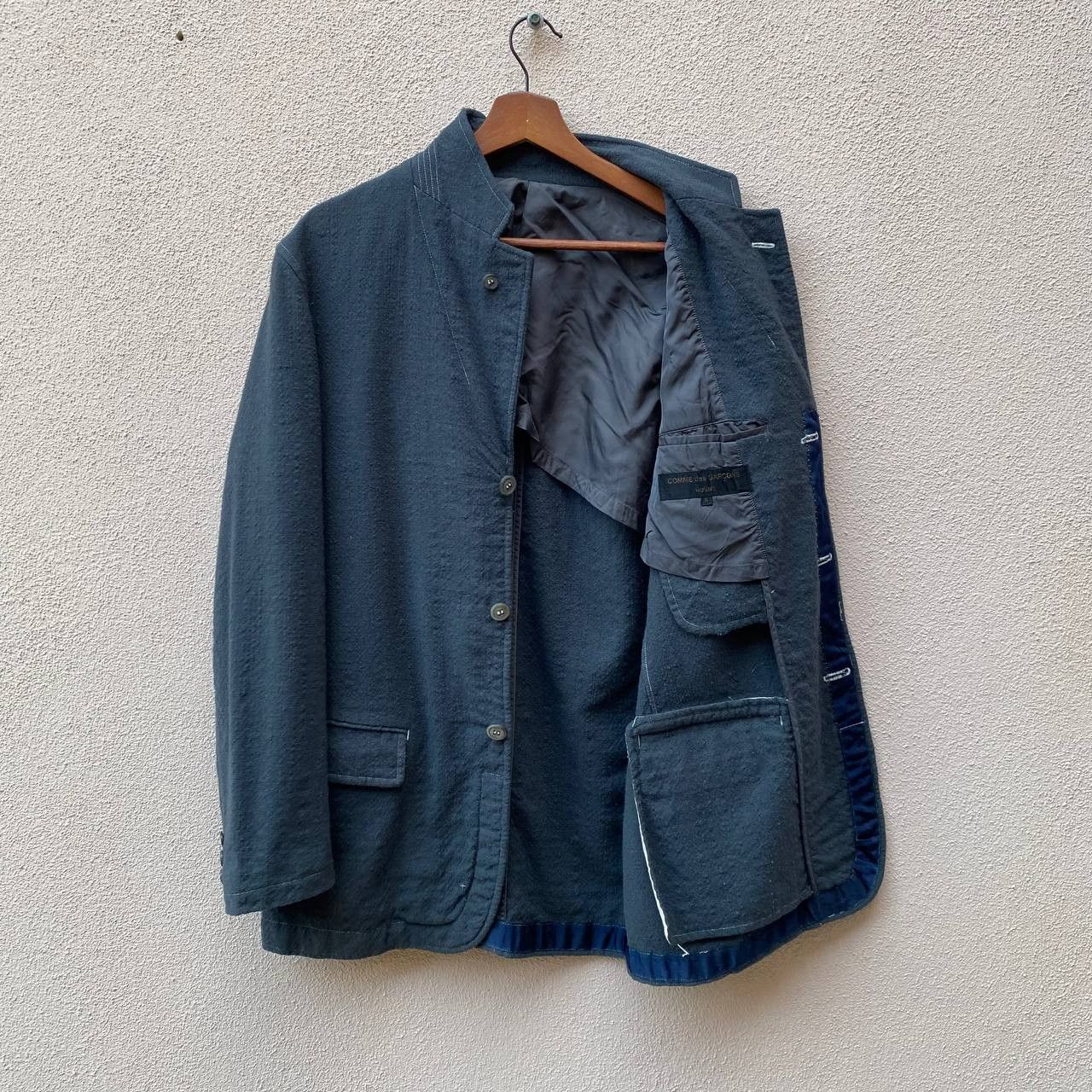 Comme des Garcons Homme AD2001 COMME DES GARCON MINIMALIST WOOL JACKET Size US S / EU 44-46 / 1 - 5 Thumbnail