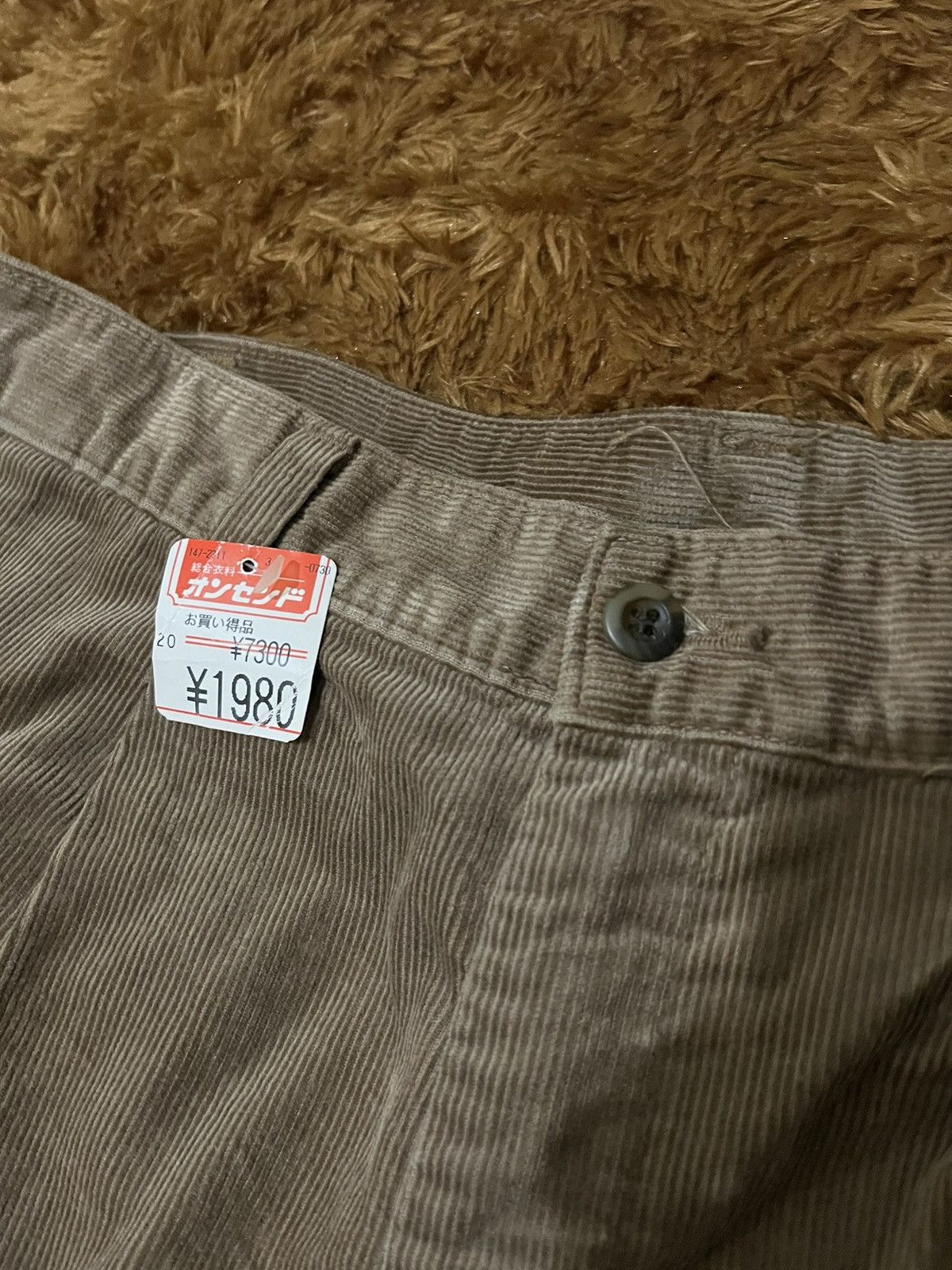 Japanese Brand Wolvo Mens Conduroy Baggy Casual Pants Size US 38 / EU 54 - 2 Thumbnail