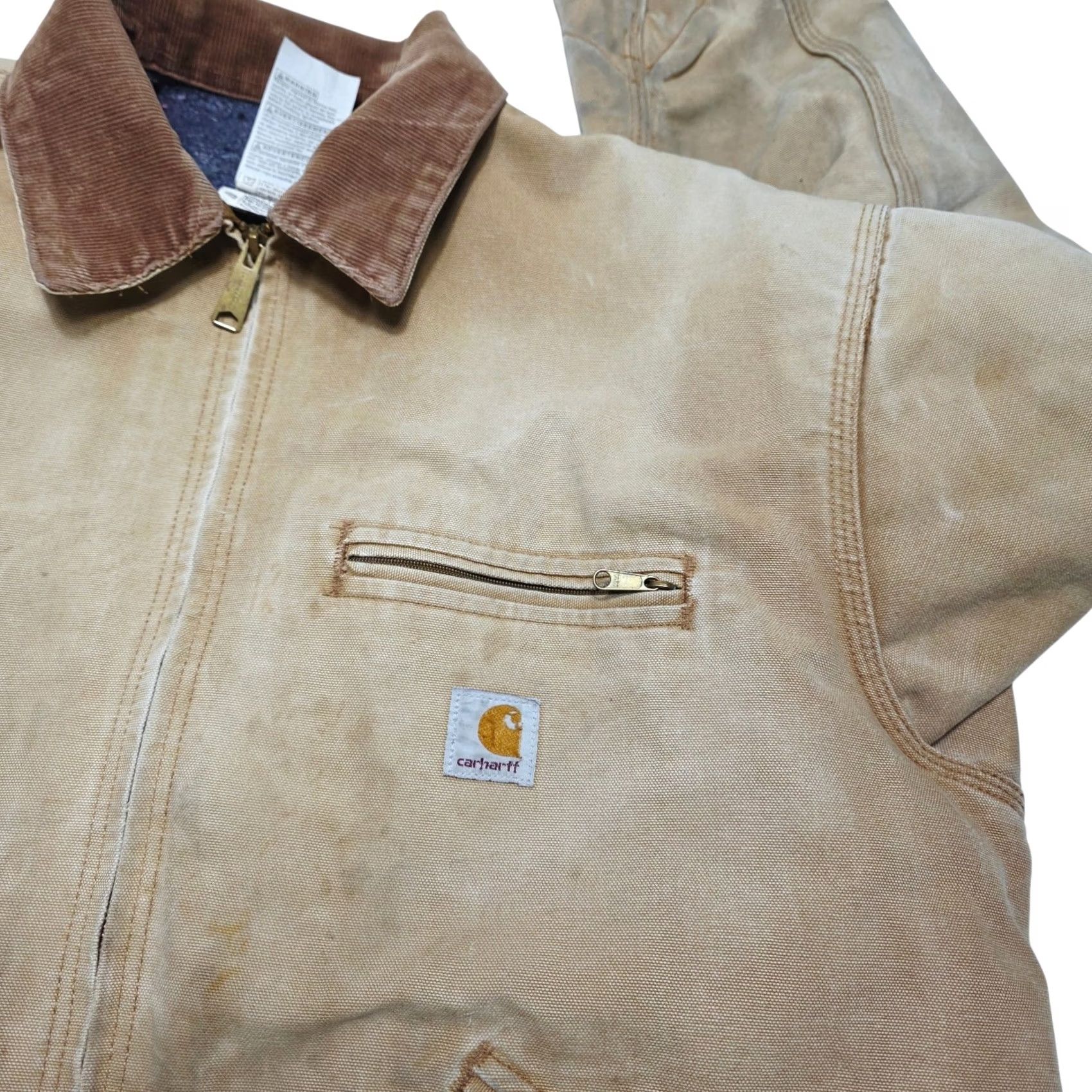 Carhartt VINTAGE Carhartt Jacket Detroit J01 BRN Lined Size 50 90's Distressed Brown Size US M / EU 48-50 / 2 - 3 Thumbnail