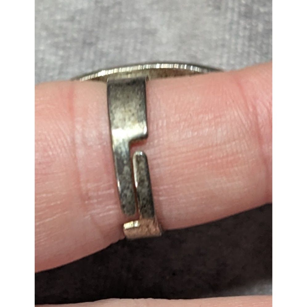 Other Retro Floral Pink Enamel And Silver Tone Oval Ring Size ONE SIZE - 10 Thumbnail