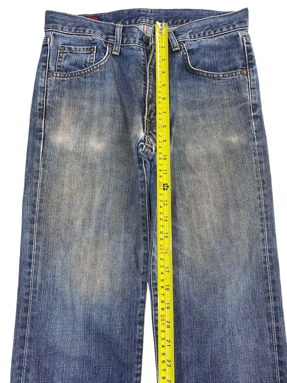 Edwin Vintage Edwin Acid Blue Wash Style Straight Cut Jeans Size US 30 / EU 46 - 6 Thumbnail
