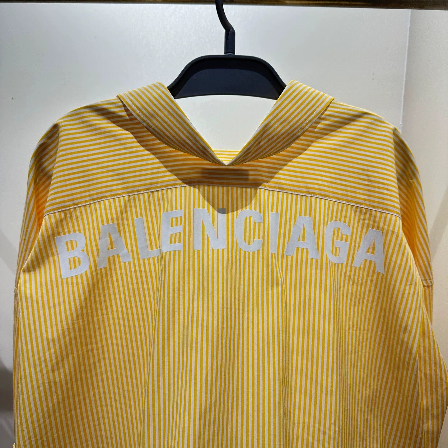 Balenciaga Balenciaga may549 striped logo letter shirt 36 cotton Size XS / US 0-2 / IT 36-38 - 6 Thumbnail