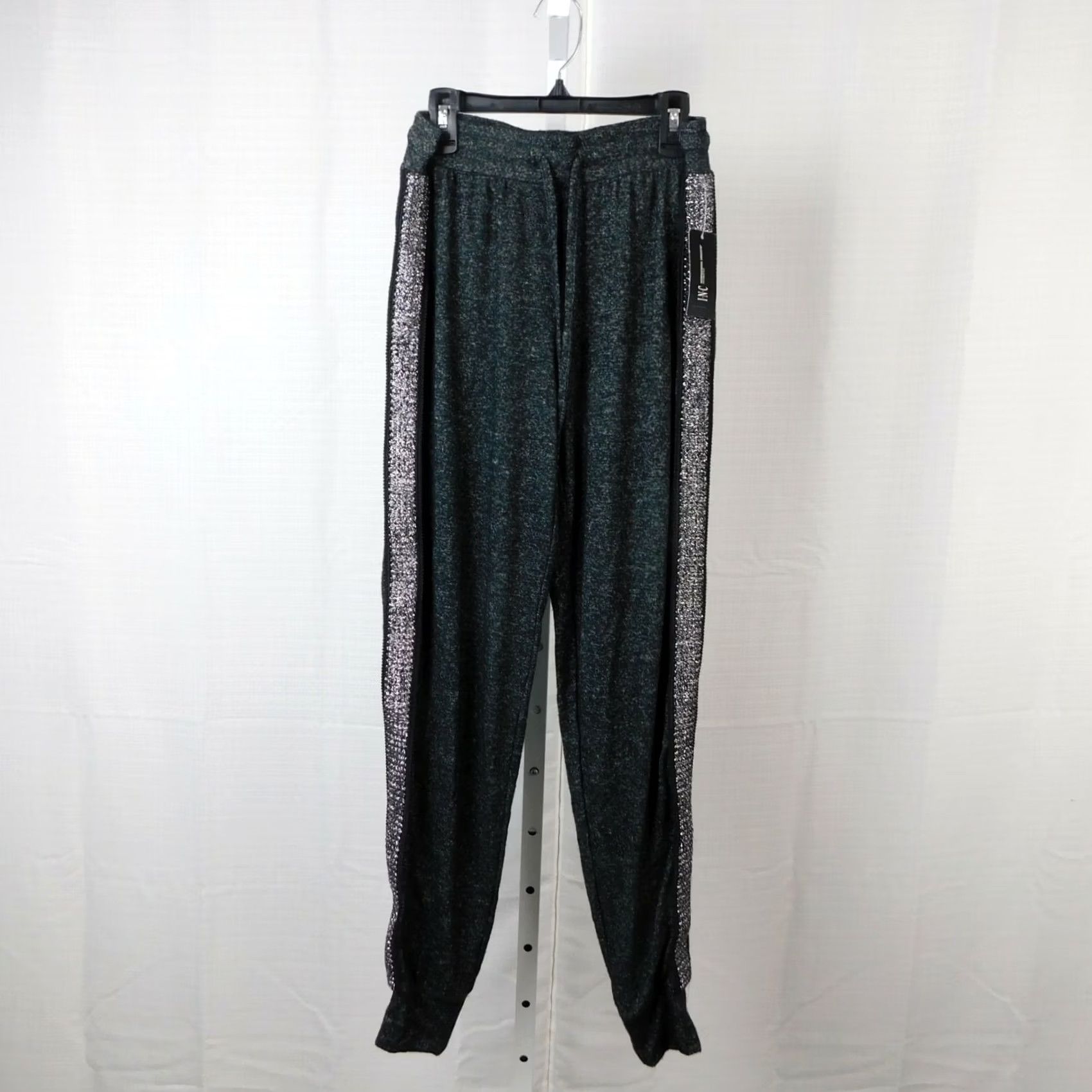 Vintage INC International Concepts Shimmer Stripe Jogger Pajama Pants XS Black Womens Pajama Pants Shimmer Stripe Jogger Pants XS Black INC Womens Size 26" / US 2 / IT 38 - 2 Thumbnail
