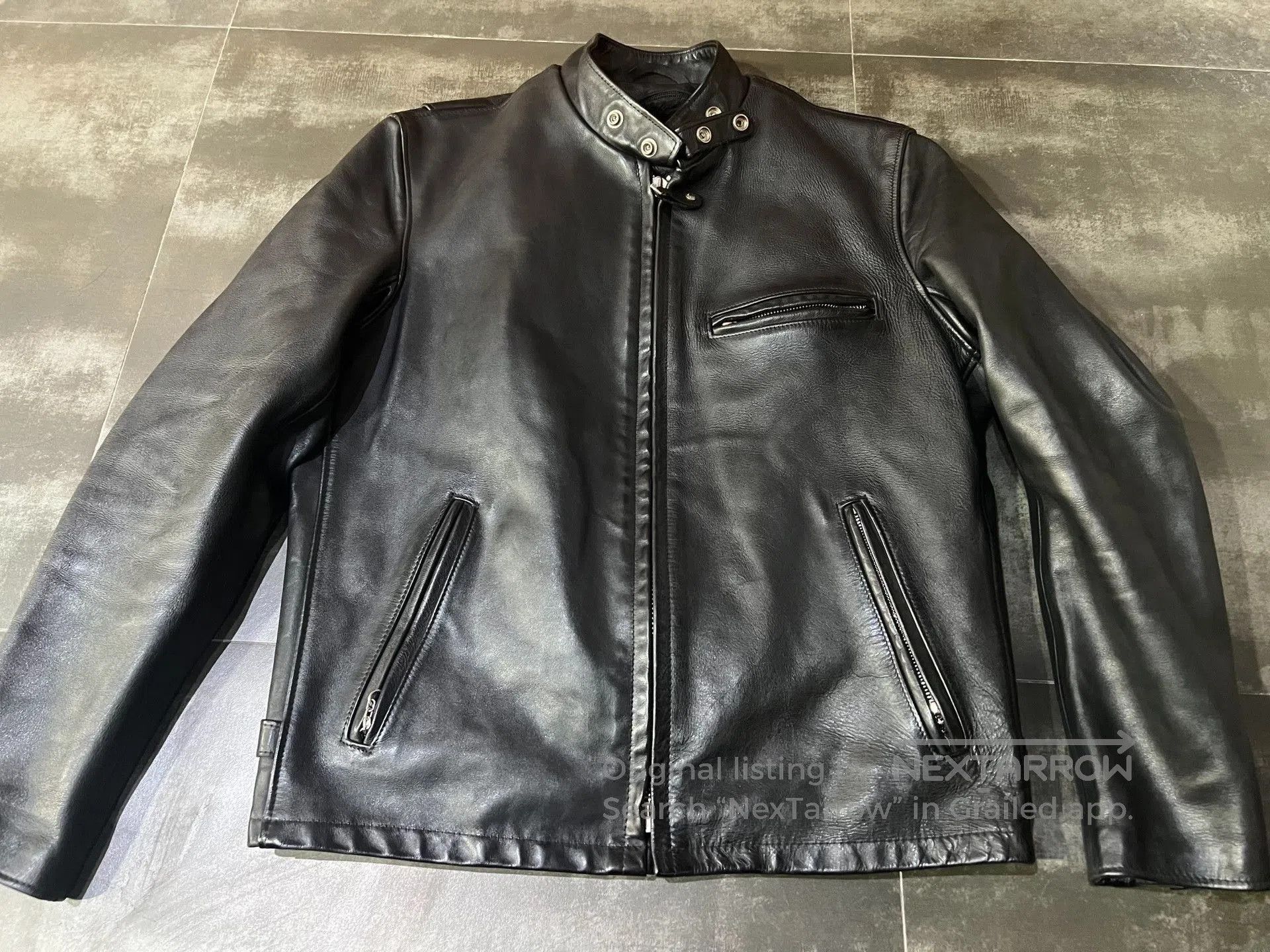Schott Schott NYC Classic Stand Collar Leather Jacket #641. Size US XXS / EU 40 - 1 Thumbnail
