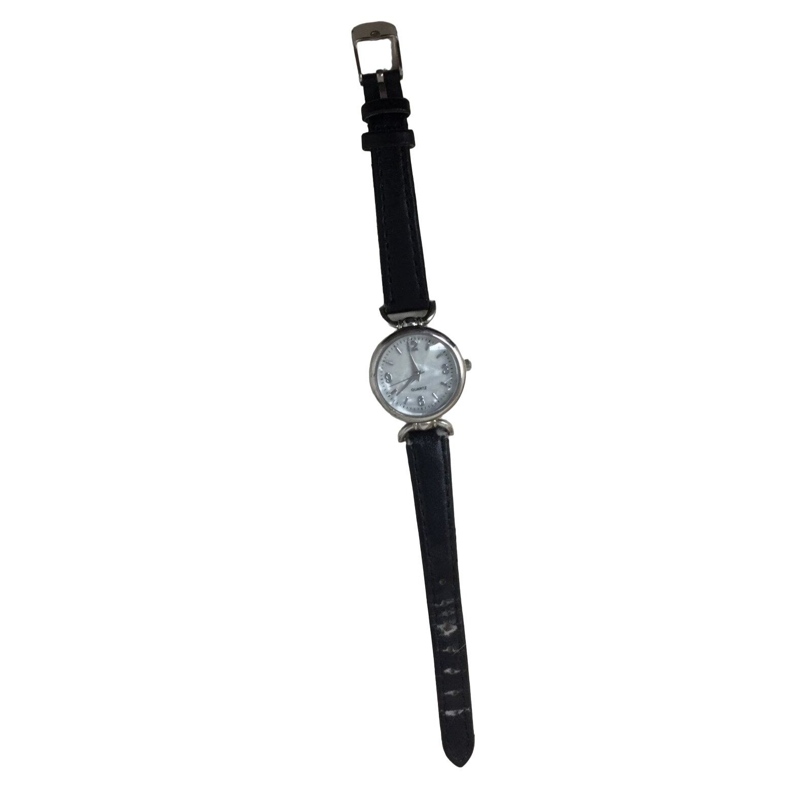 Other Women's Quartz Stainless Steel Wristwatch With Black Band Size ONE SIZE - 1 Thumbnail