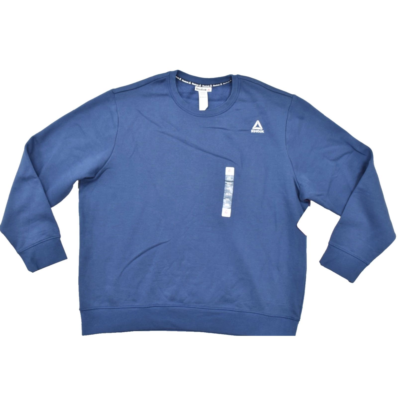 Reebok Reebok Men's 3XL Dark Denim Blue CVC Fleece Crewneck Sweatshirt NWT Pullover Sweatshirt Logo Regular Fit Men Blue 3XL Size US XXL / EU 58 / 5 - 2 Thumbnail