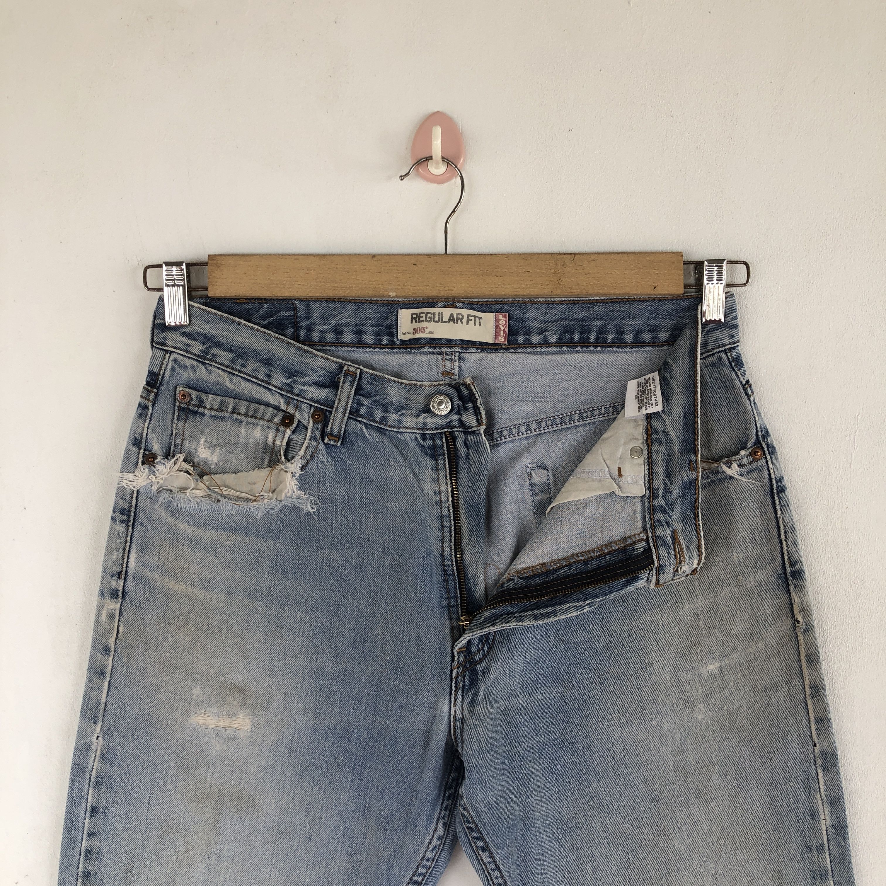 Levi's Vintage Levis Distressed Jeans Levi's 505 Denim Pants Size US 32 / EU 48 - 5 Thumbnail