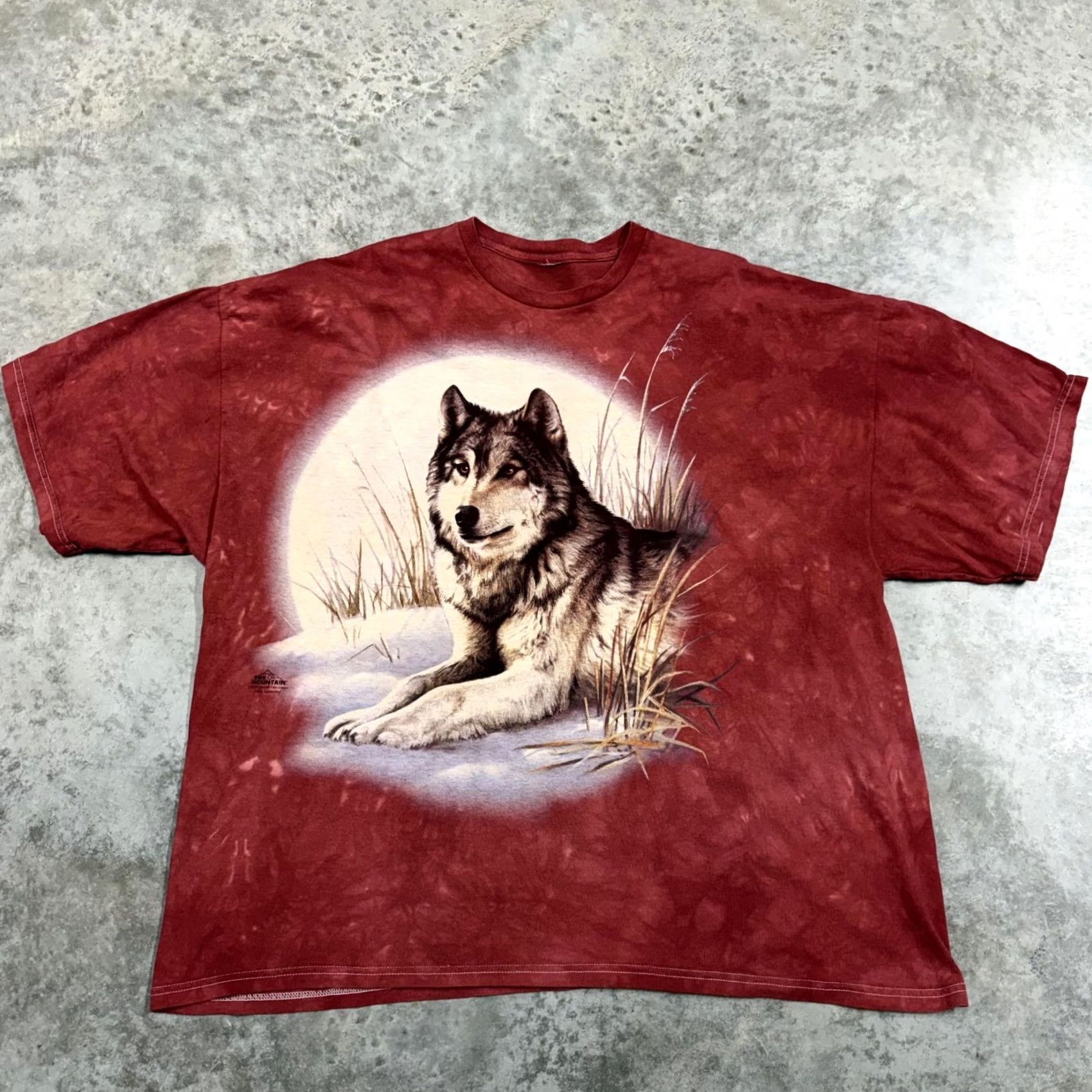 The Mountain VINTAGE The Mountain Shirt Mens 2XL Red Wolf Graphic Tee Tie Dye 2000s Wildlife Size US XXL / EU 58 / 5 - 2 Thumbnail