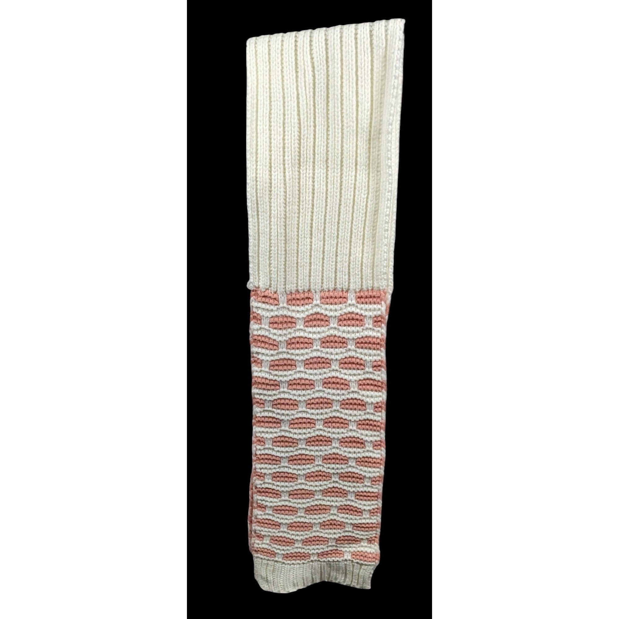 Other Coquette Retro Pink And White Brick Patterned Scarf Size ONE SIZE - 4 Thumbnail