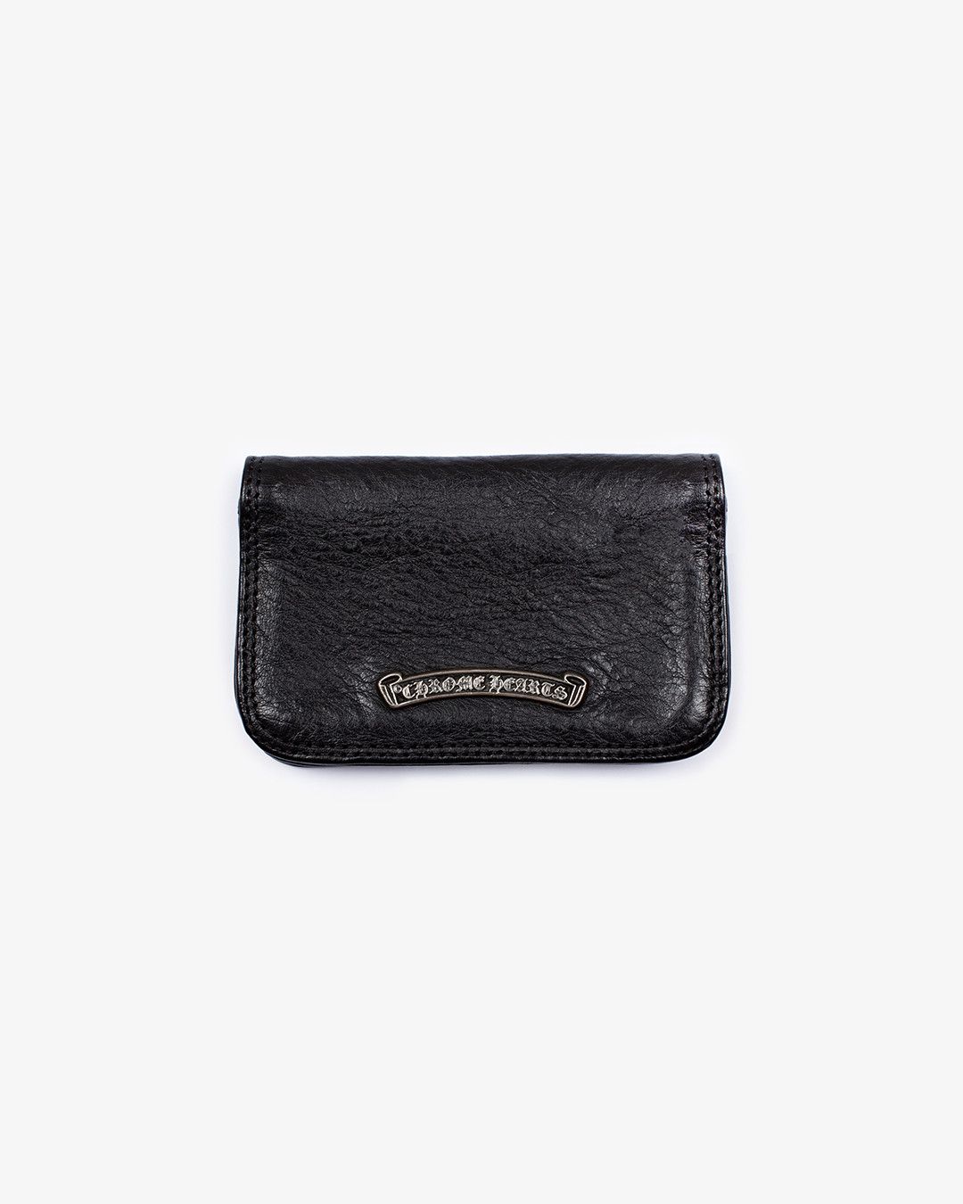 Chrome Hearts CHROME HEARTS BLACK LEATHER SCROLLBAR WALLET Size ONE SIZE - 1 Thumbnail