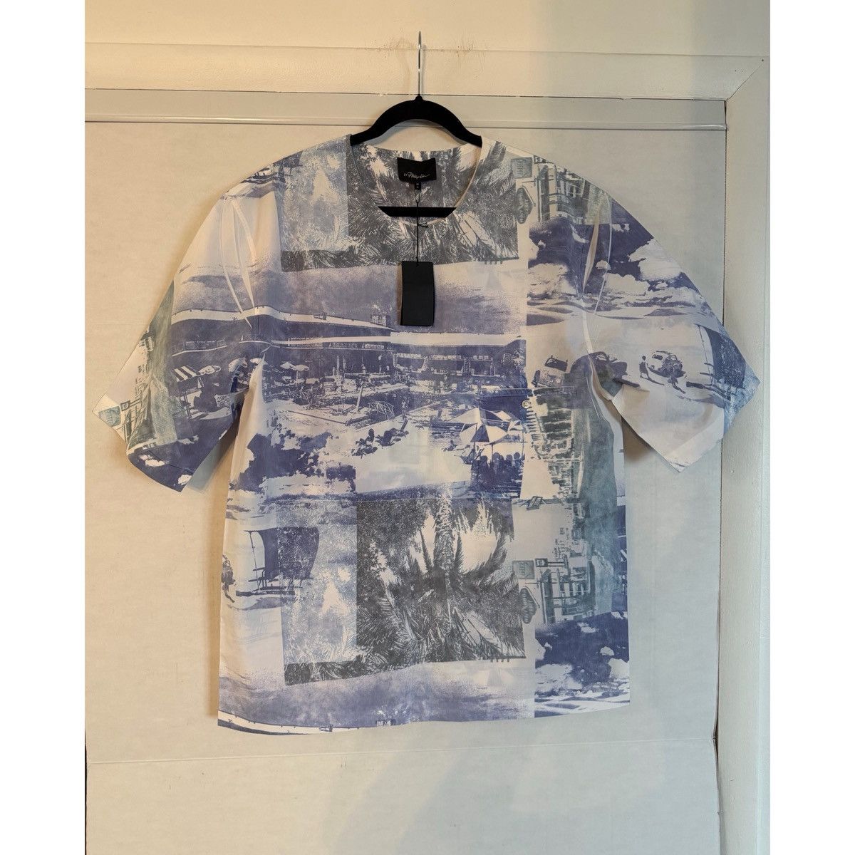 3.1 Phillip Lim 3.1 PHILLIP LIM BOXY POSTCARD PRINT WOVEN TOP Size US M / EU 48-50 / 2 - 1 Thumbnail