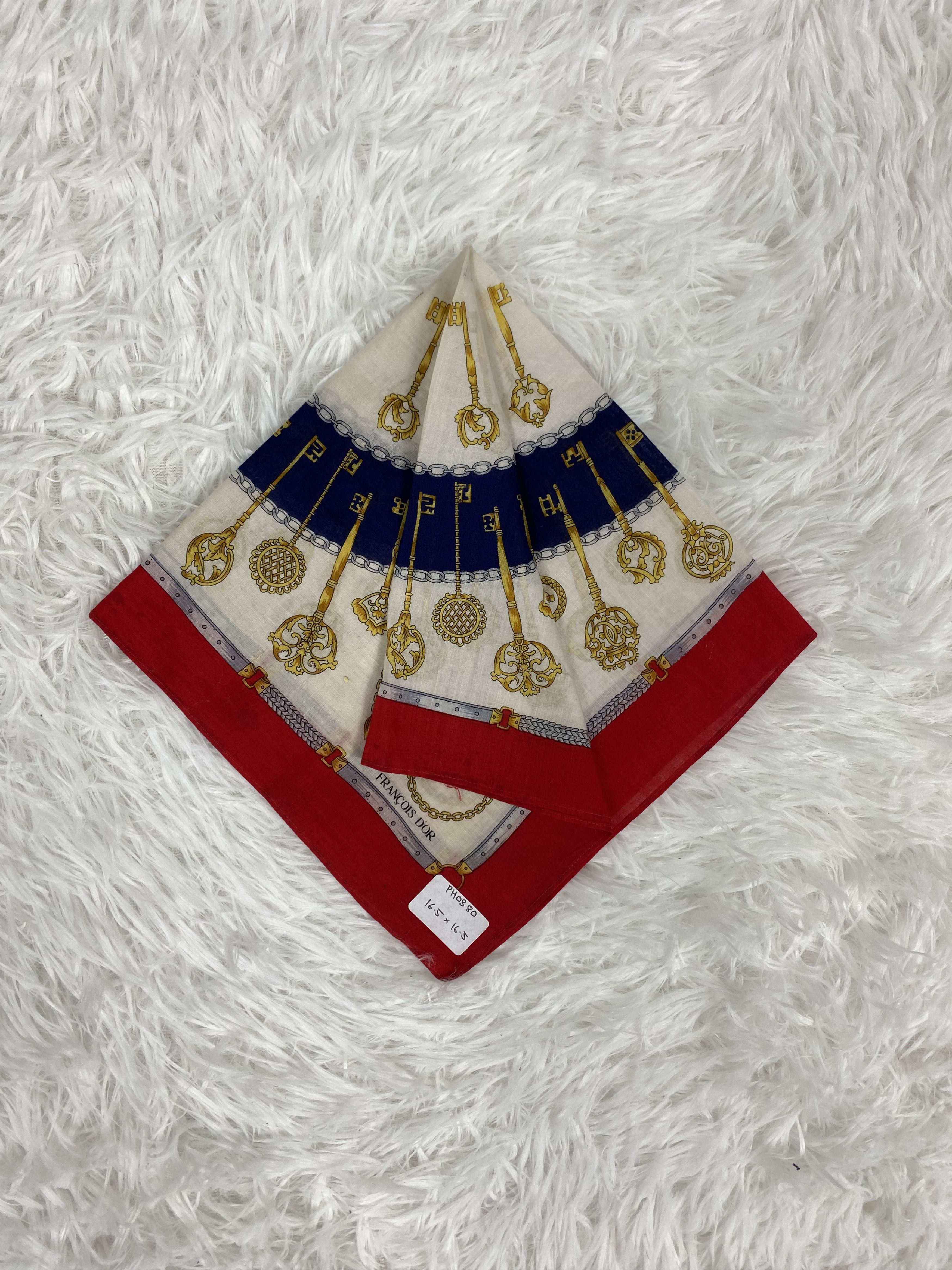Designer × Vintage Vintage Francois Dior Handkerchief Neckerchief PH0880 Size ONE SIZE - 1 Thumbnail