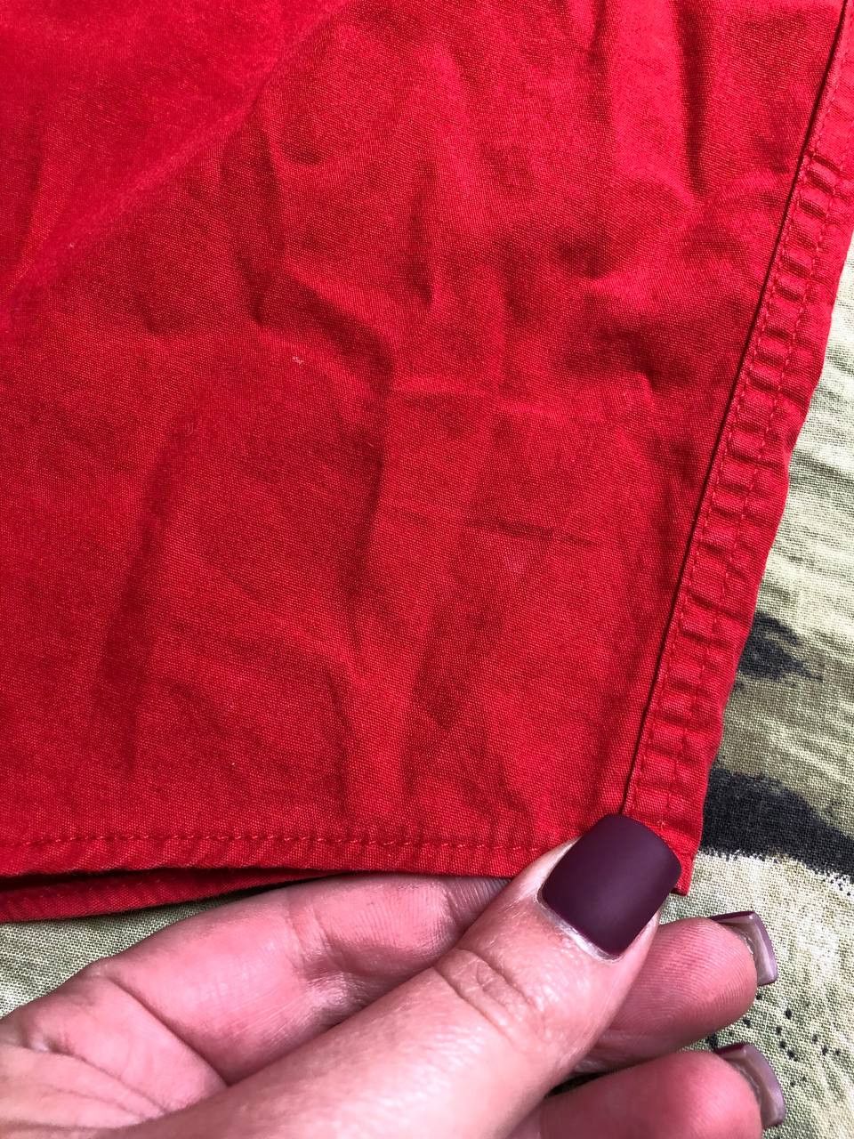 Yves Saint Laurent Luxury Yves Saint Laurent Red 100% Cotton Shirt Size L Size US L / EU 52-54 / 3 - 7 Thumbnail