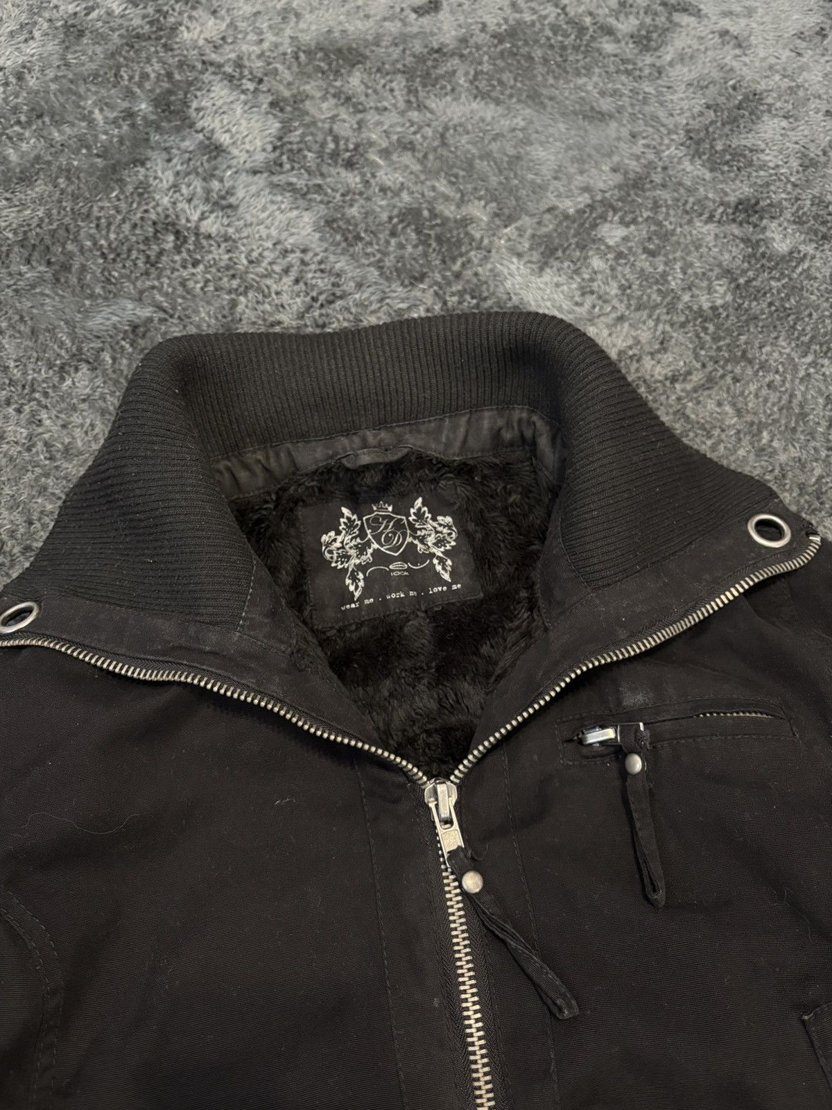 Hysteric Glamour × Undercover Avant Garde 00s Vintage Y2K High Neck Rick Style Fur Jacket Size M / US 6-8 / IT 42-44 - 4 Thumbnail