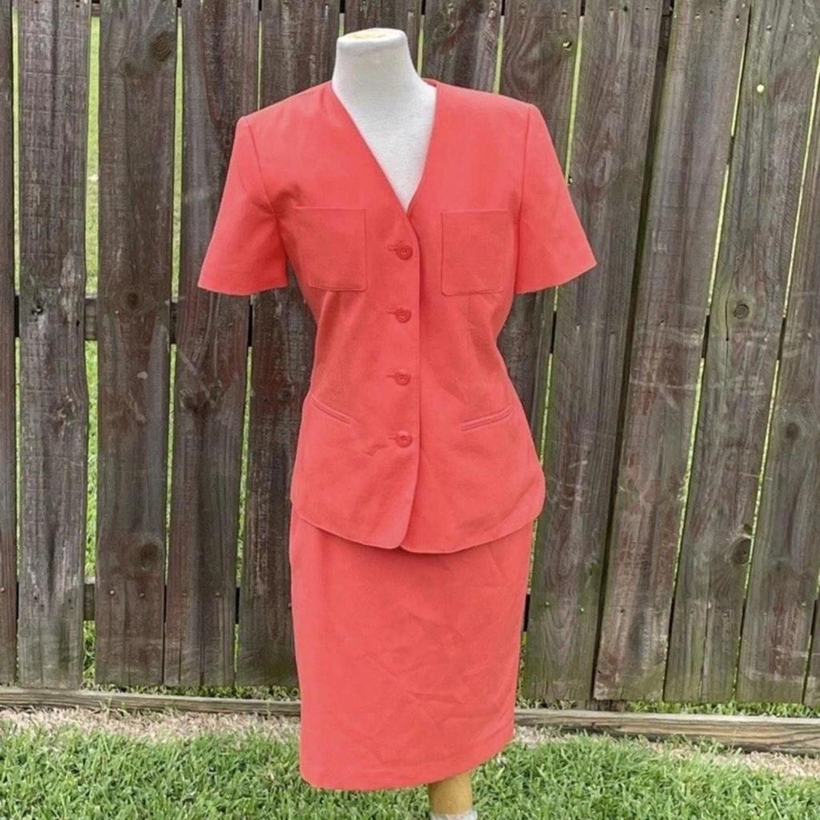 Subtle Le Nguyen 2-piece suit with short sleeves, #80s #orange Size M / US 6-8 / IT 42-44 - 1 Thumbnail