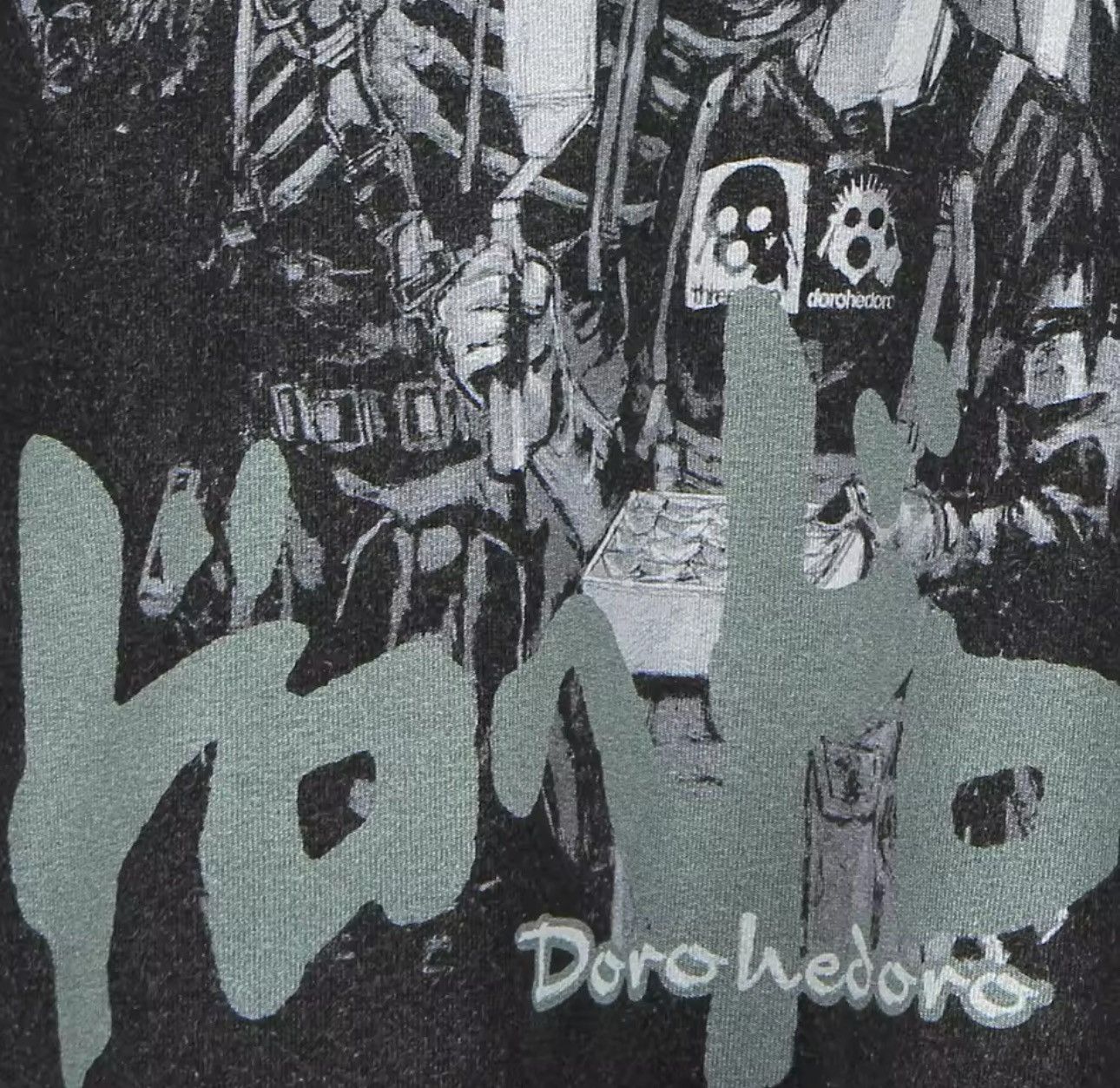 Japanese Brand × Vintage Anime Cartoon Jujutsu Kaisen Washed Black Shirt Size US L / EU 52-54 / 3 - 4 Thumbnail