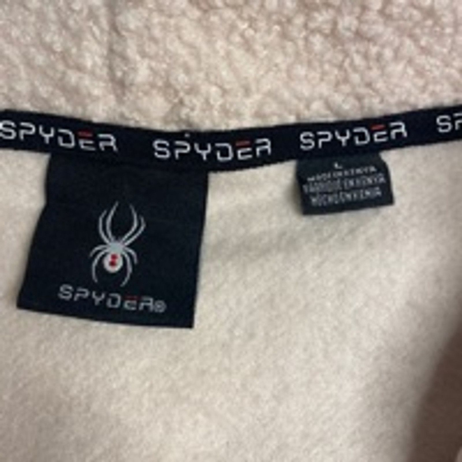 Spyder Cozy Sherpa Quarter Zip Fleece Pullover Beige Spyder Large Size L / US 10 / IT 46 - 4 Thumbnail