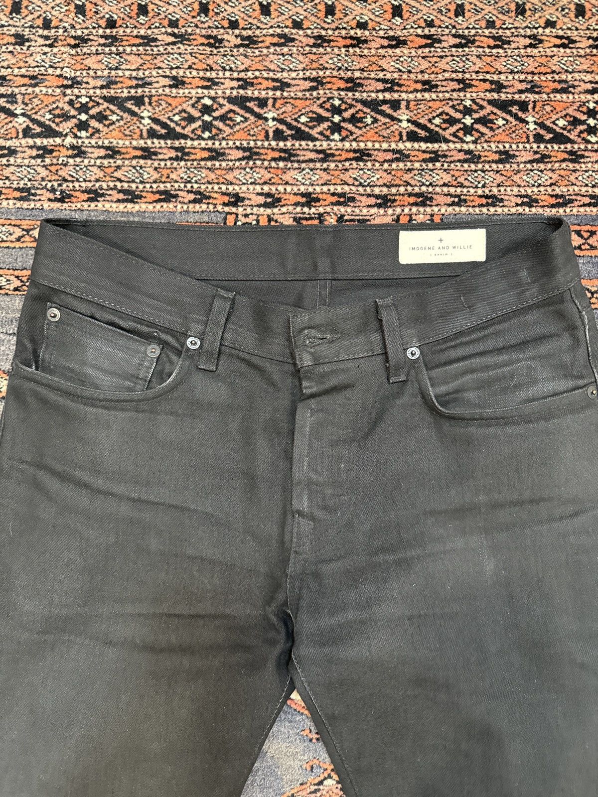 Imogene + Willie Imogene + Willie - Charlie Rigid denim pants, Black Size US 29 - 3 Thumbnail
