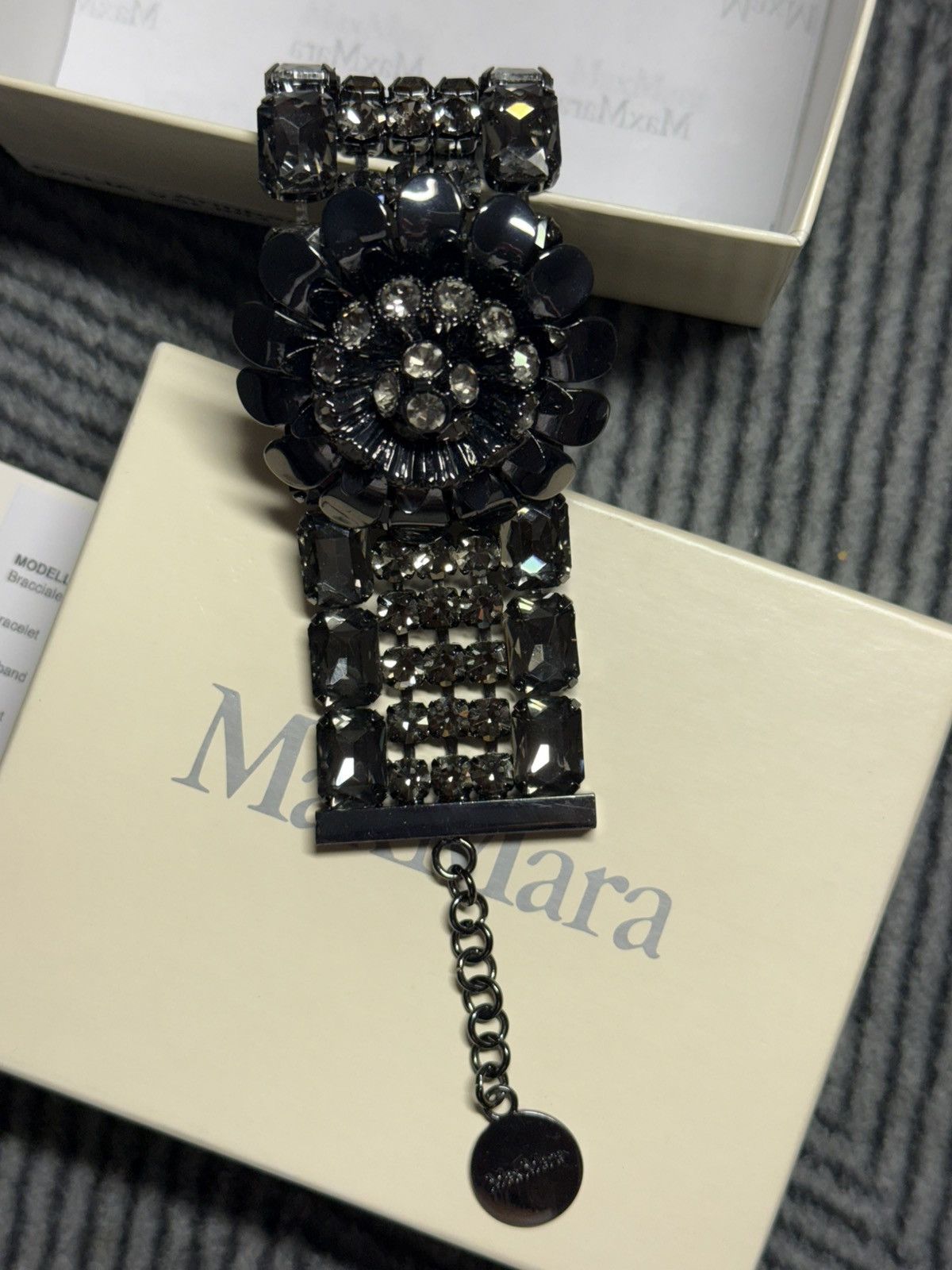 Max Mara Max Mara Crystal Bracelet Size ONE SIZE - 1 Thumbnail