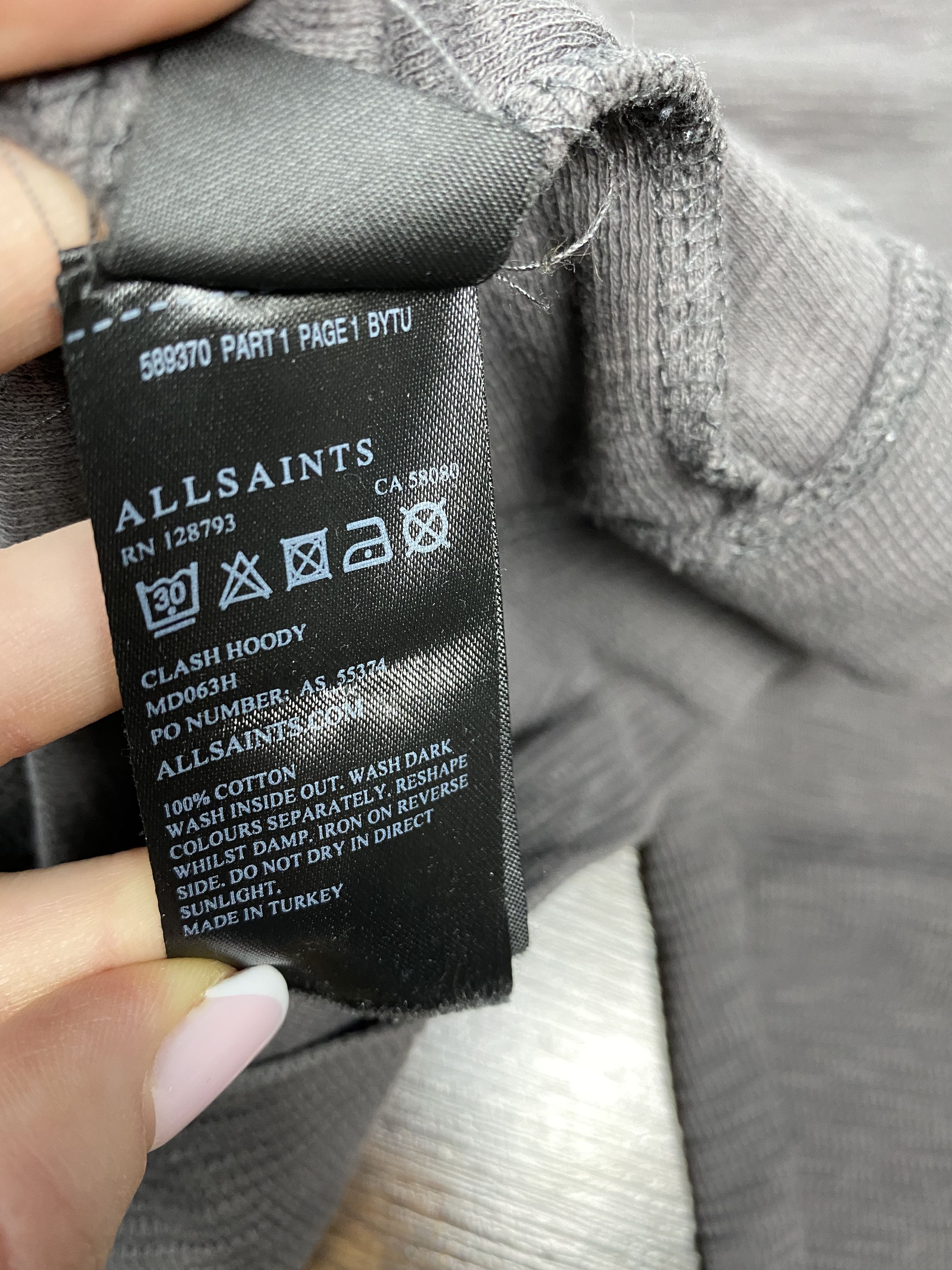 Allsaints Allsaints vintage zip clash hoodie y2k Size US S / EU 44-46 / 1 - 5 Thumbnail