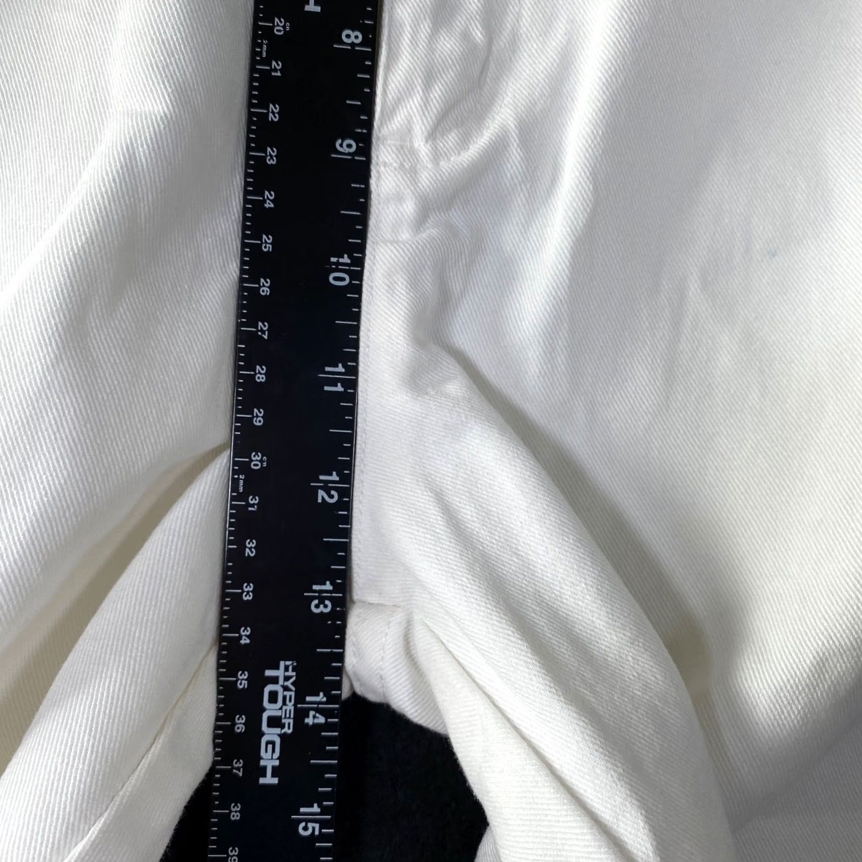 Talbots VINTAGE Talbots Jeans White Capri 16P 100% Cotton Petite High Rise Women Denim 5-Pocket Capris Size 38" / US 16 / IT 52 - 6 Thumbnail