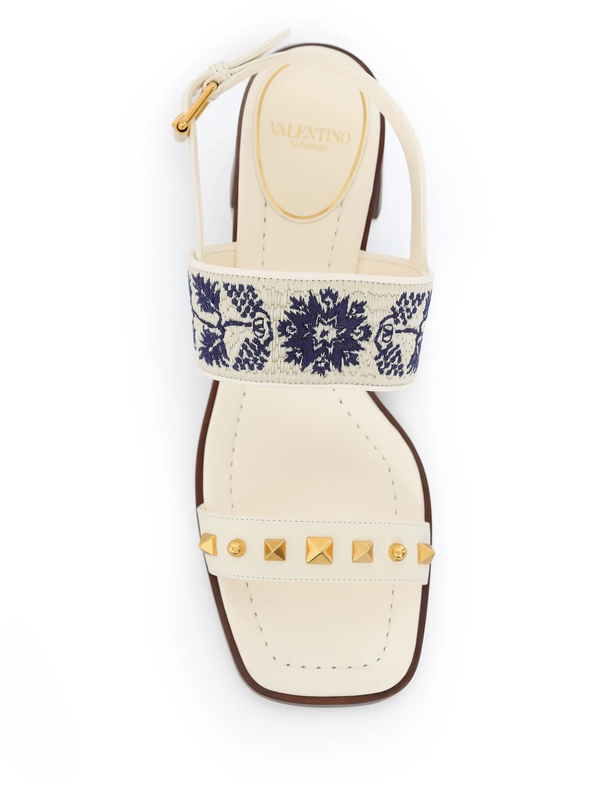 Valentino os11x0126 Rockstead Sandals in Ivory Size US 8 / IT 38 - 3 Thumbnail