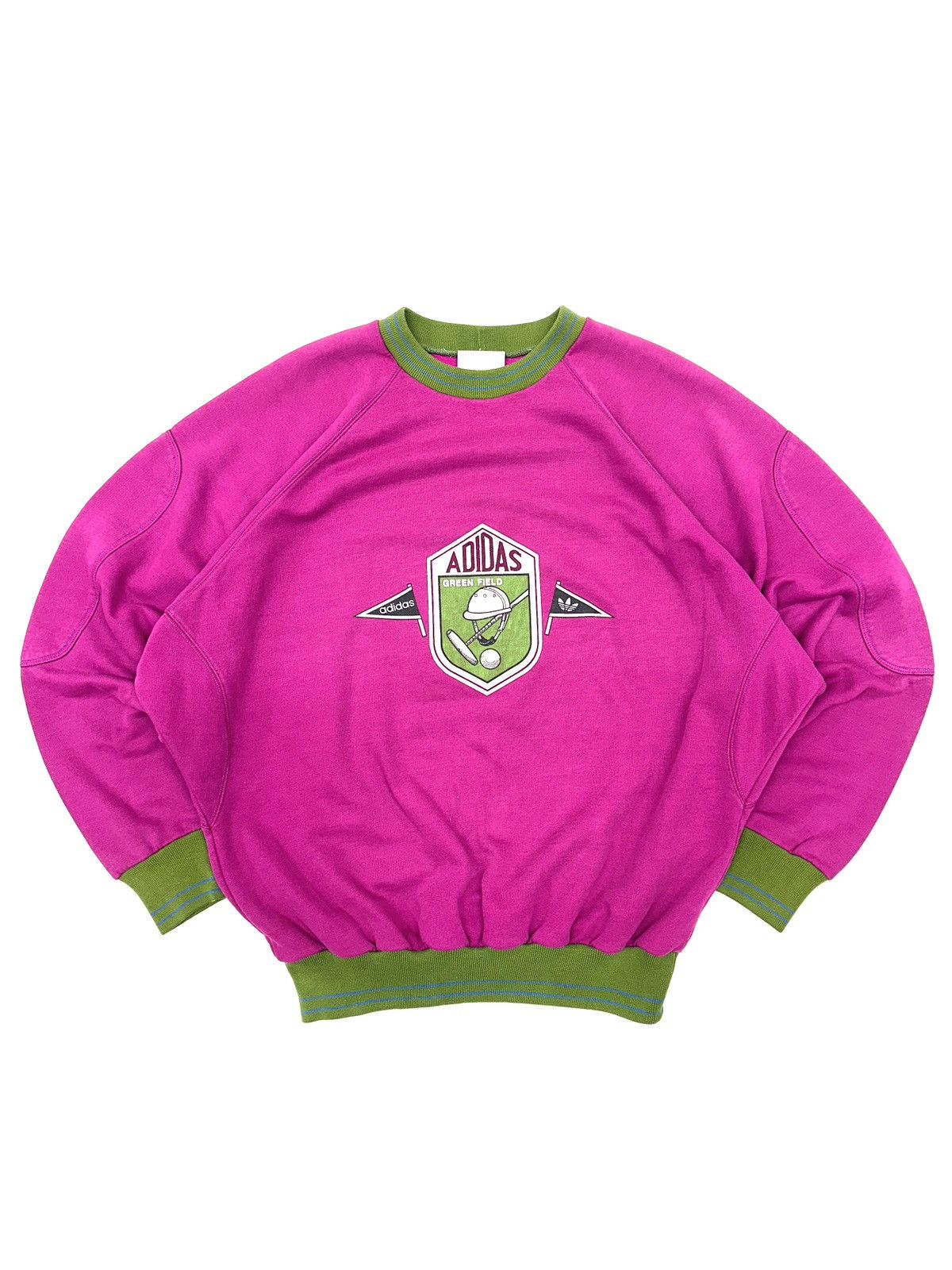 Adidas VINTAGE ADIDAS SWEATER 90S POLO GREEN FIELD Size US M / EU 48-50 / 2 - 2 Thumbnail
