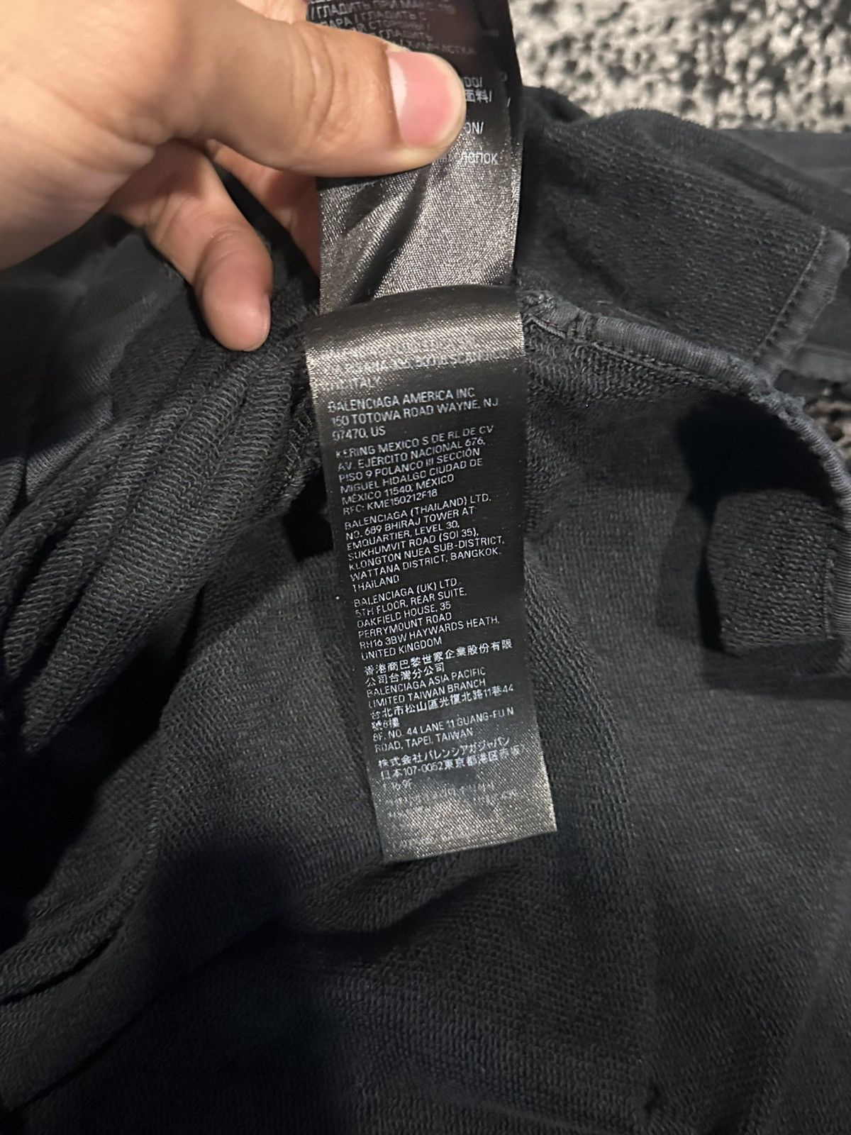 Balenciaga Tape Type Ripped Pocket Zip-Up Hoodie (Summer 23) Size US S / EU 44-46 / 1 - 12 Thumbnail