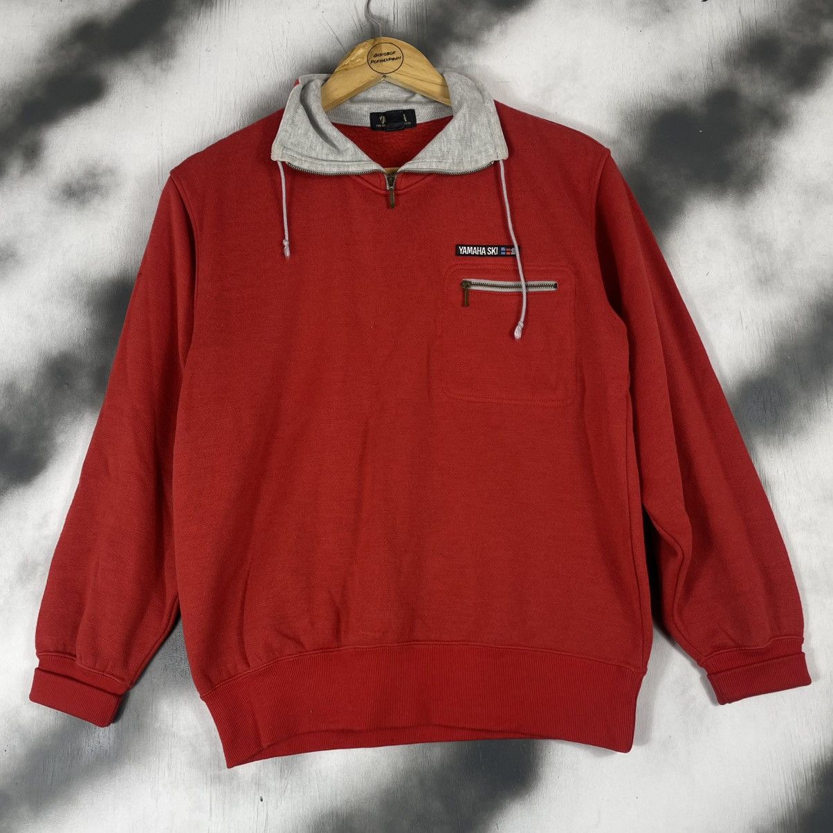 Yamaha Vintage Yamaha Ski Half Zipper Sweatshirt Size US M / EU 48-50 / 2 - 1 Thumbnail