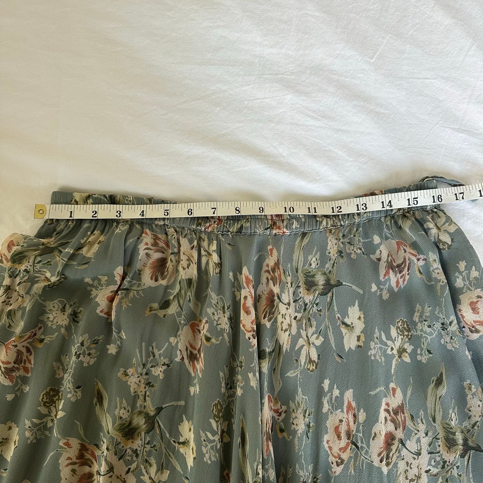 Other Women's Maxi 90s Full Flowy Floral Skirt Sarah Arizona XL Size 36" / US 14 / IT 50 - 8 Thumbnail