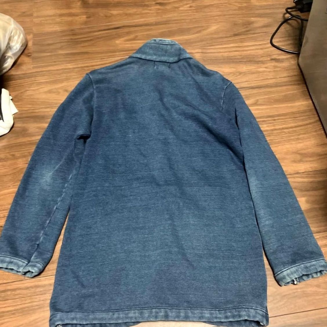Vintage VINTAGE 45rpm Indigo Cotton Jersey Coverall Jacket Shirt Mens Size 1 Blue Used Japan 45rpm Workwear Size US XS / EU 42 / 0 - 6 Thumbnail