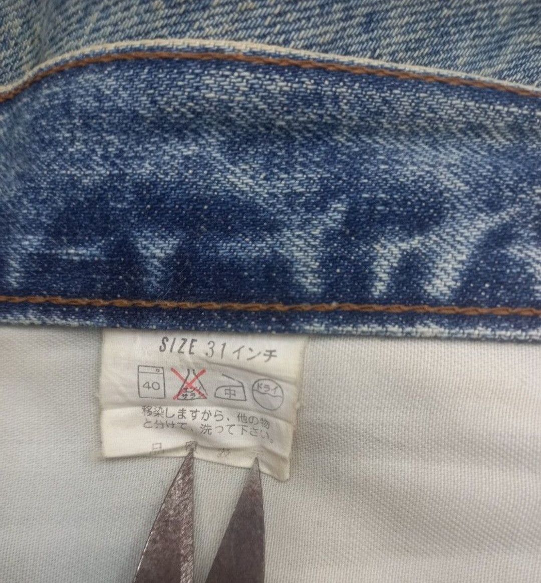 Levi's × Levi's Vintage Clothing Levis Big E 502 Acid Wash Selvedge Jeans Size US 31 - 7 Thumbnail
