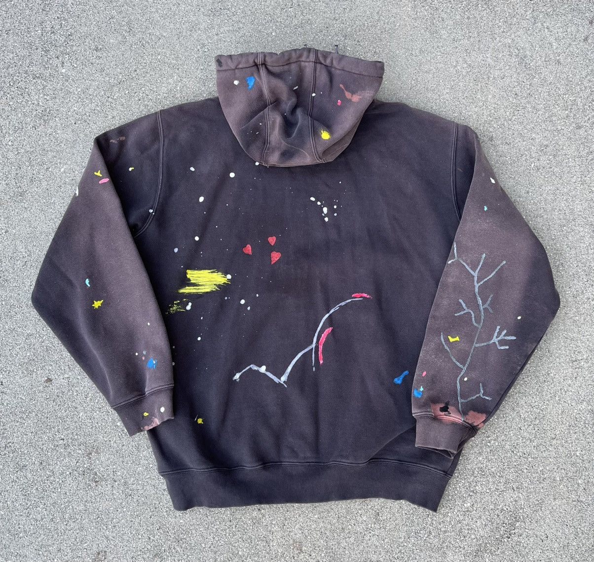 Carhartt Custom Carhartt Hoodie Sun Fade Rain Defender Distressed Size US L / EU 52-54 / 3 - 2 Thumbnail