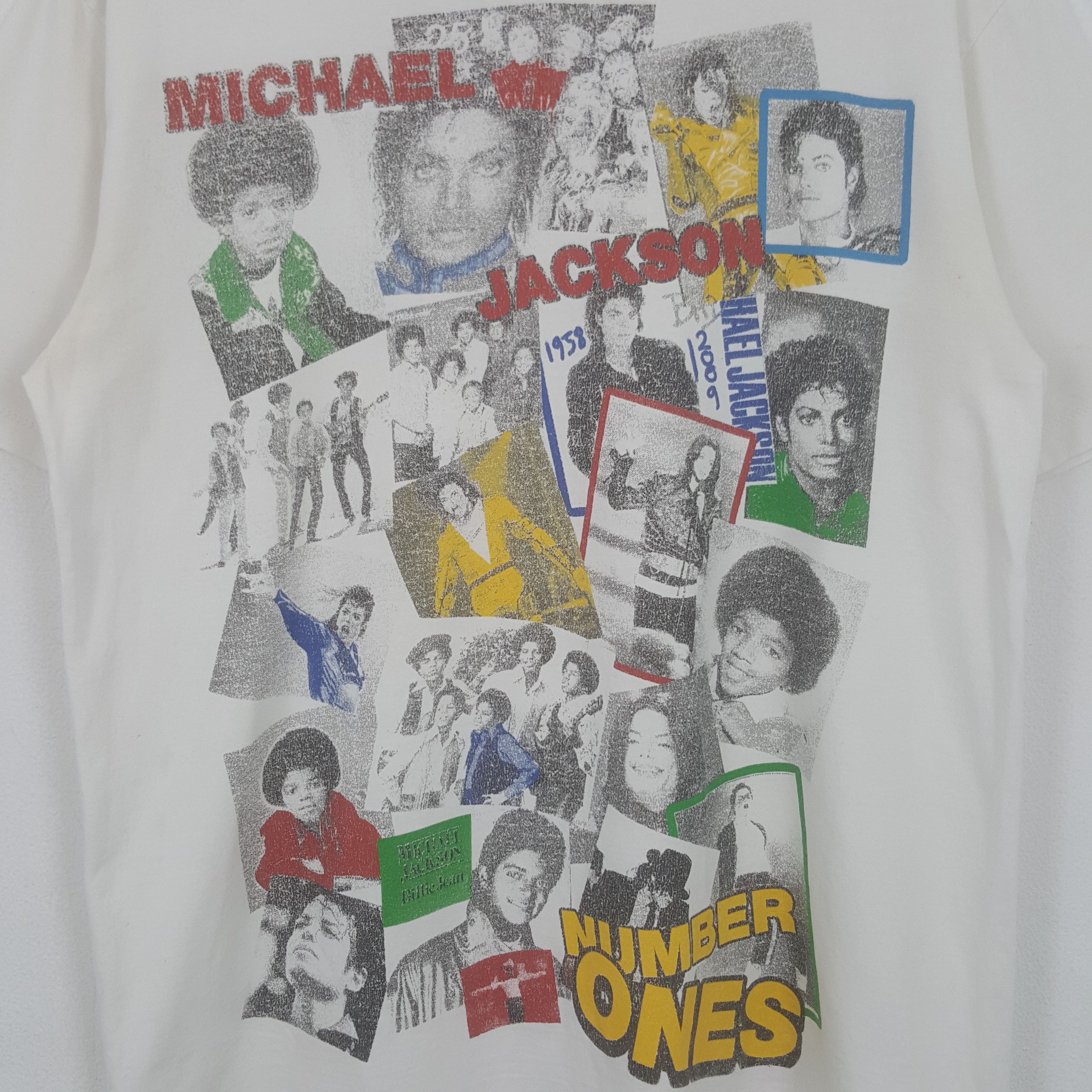 Band Tees × Michael Jackson × Vintage Vintage Michael Jackson American Singer Dancer Tshirt Size US L / EU 52-54 / 3 - 2 Thumbnail
