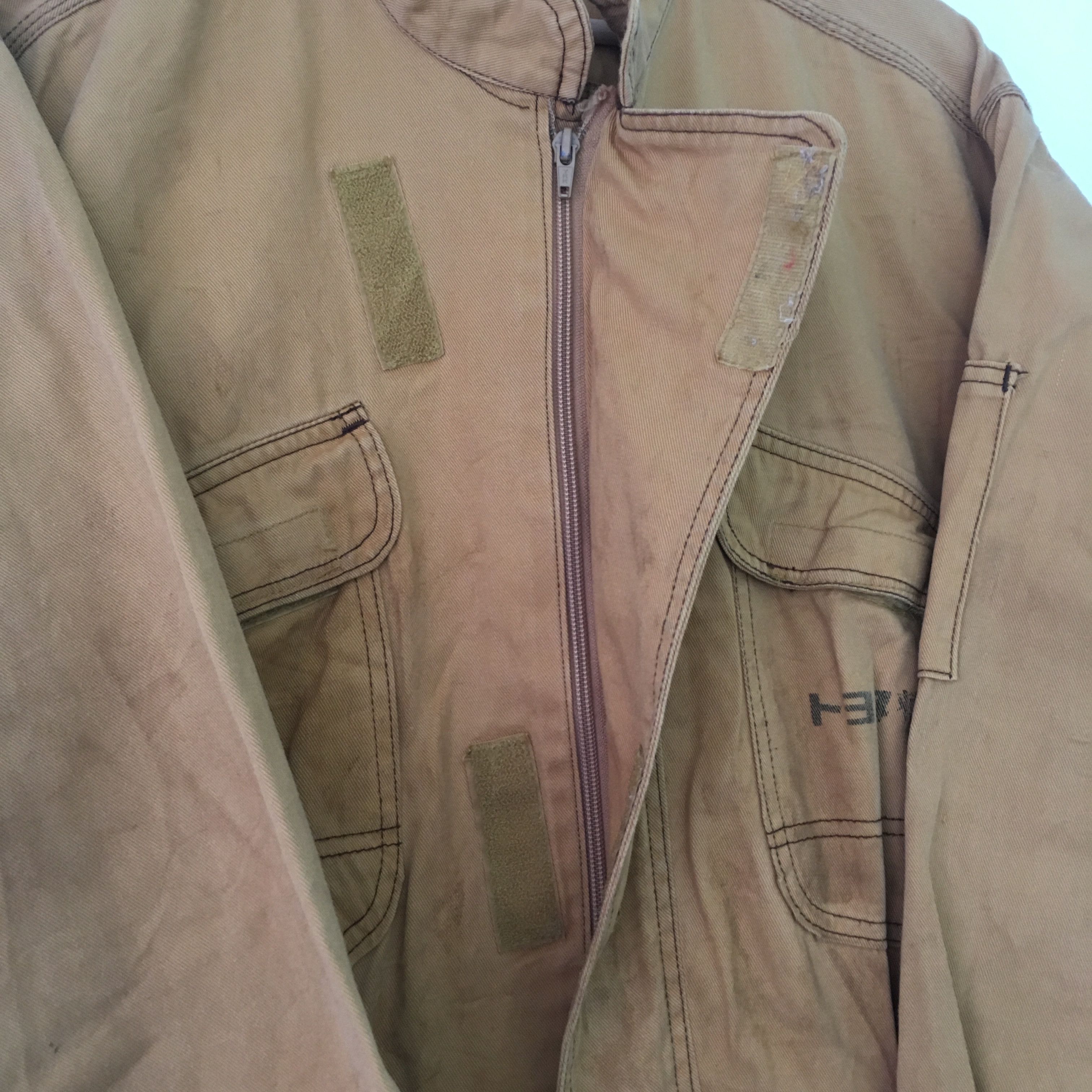 Japanese Brand Vintage 90's Heavy Used Toyota Japan Brown Coveralls - 481 Size US L / EU 52-54 / 3 - 14 Thumbnail