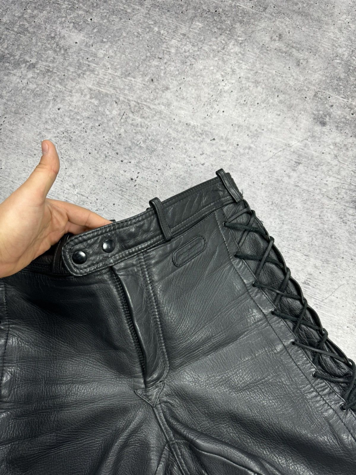 Genuine Leather Vintage 90’s Y2K Style Casual Cowboy Genuine Leather Pants Size US 30 / EU 46 - 12 Thumbnail
