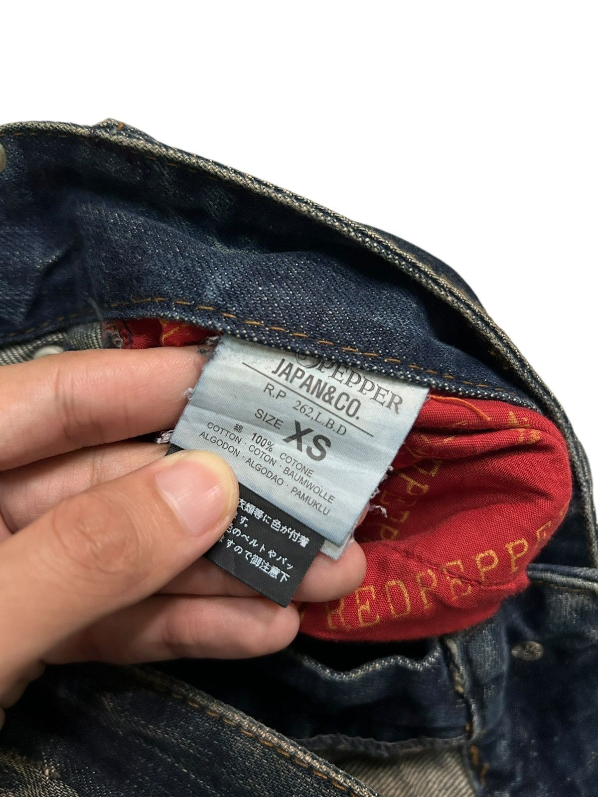 Japanese Brand × Kapital × Vintage Flare Red Papper Japan Punk Bondage Style Denim ☠️🎌 Size US 30 / EU 46 - 13 Thumbnail