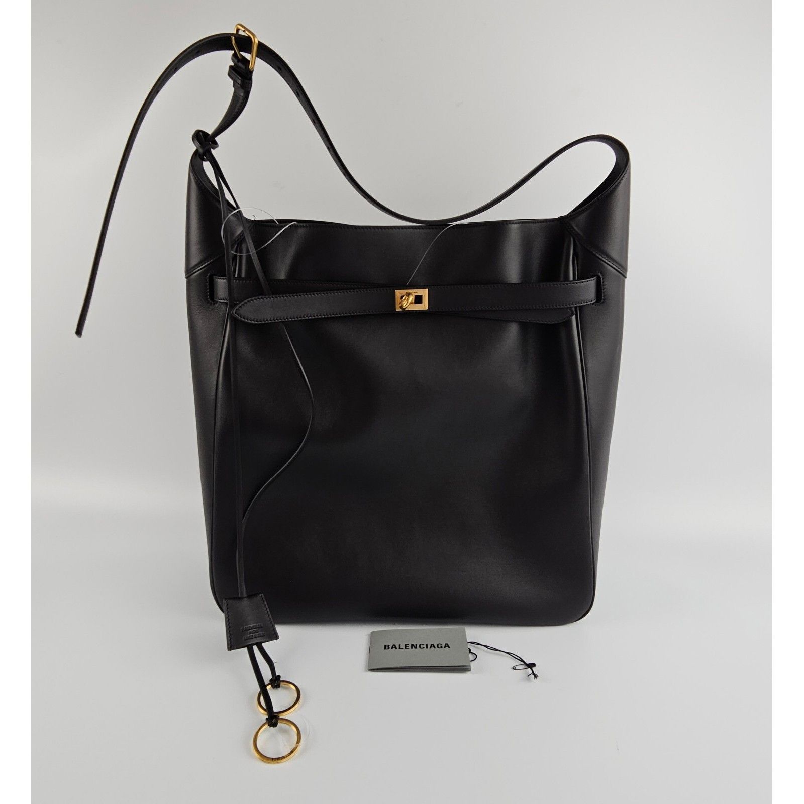 Balenciaga BALENCIAGA Bel Air Large $3990 Black Smooth Calfksin Hobo Ba Size ONE SIZE - 1 Thumbnail