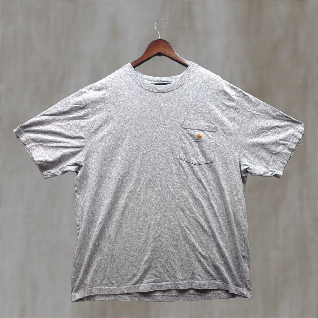 Carhartt Carhartt Mens Loose Fit Short Sleeve Pocket T Shirt Gray XL Size US XL / EU 56 / 4 - 1 Thumbnail