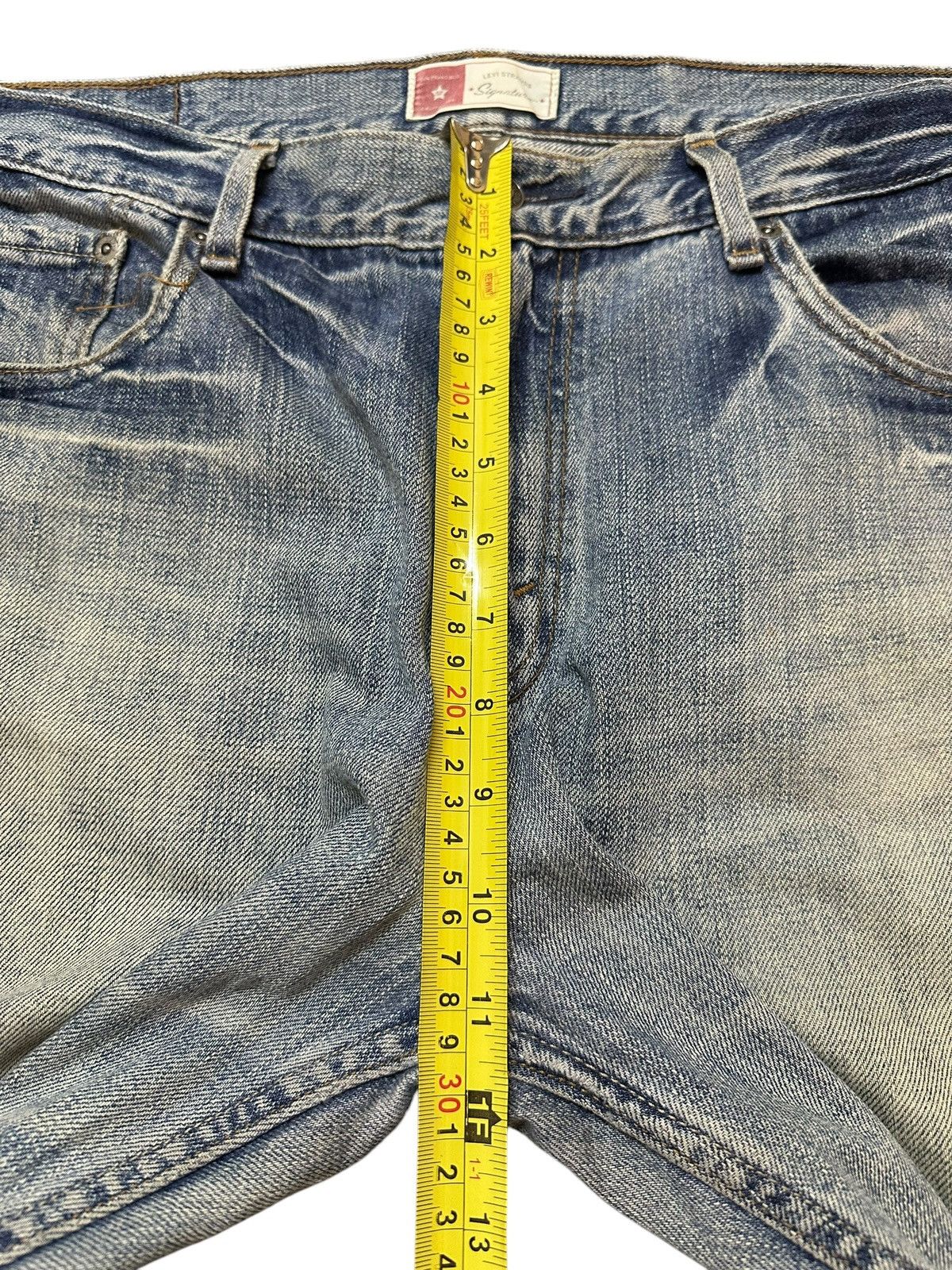 Levi's Vintage 90s Levis Signature Faded Wash Distress Baggy Jeans Size US 34 / EU 50 - 17 Thumbnail