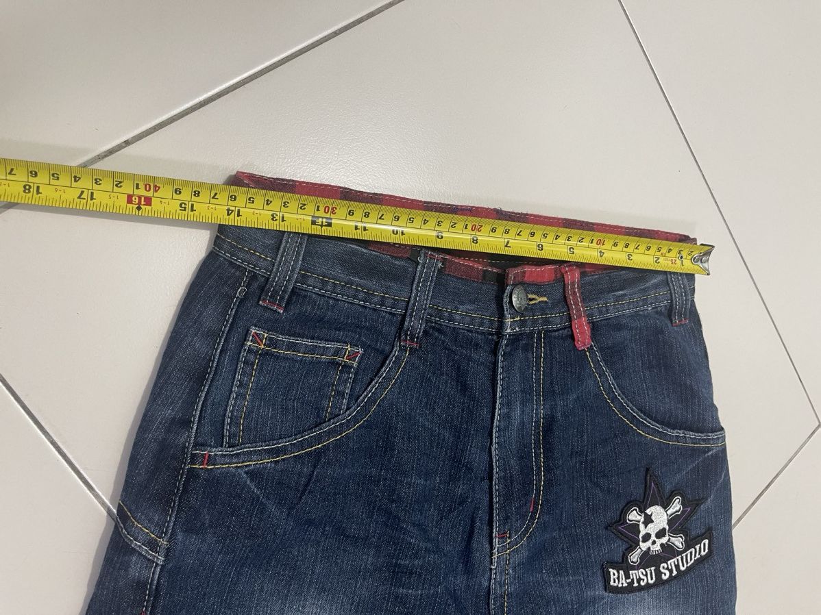 Designer Batsu Studio Skull Jeans Baggy Size US 28 / EU 44 - 4 Thumbnail