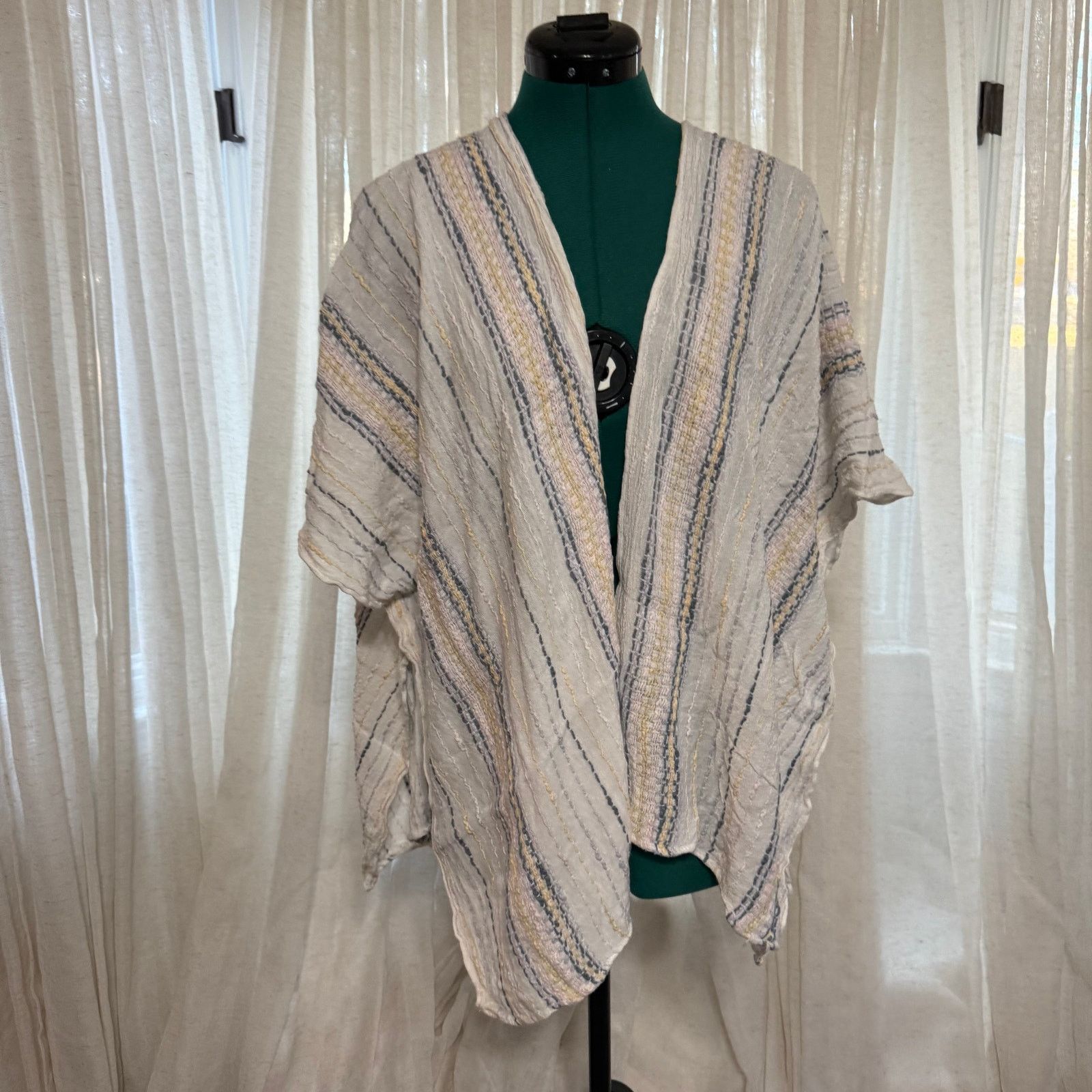 Sonoma Sonoma Textured Striped Open Kimono | Sz OS Size ONE SIZE - 2 Thumbnail