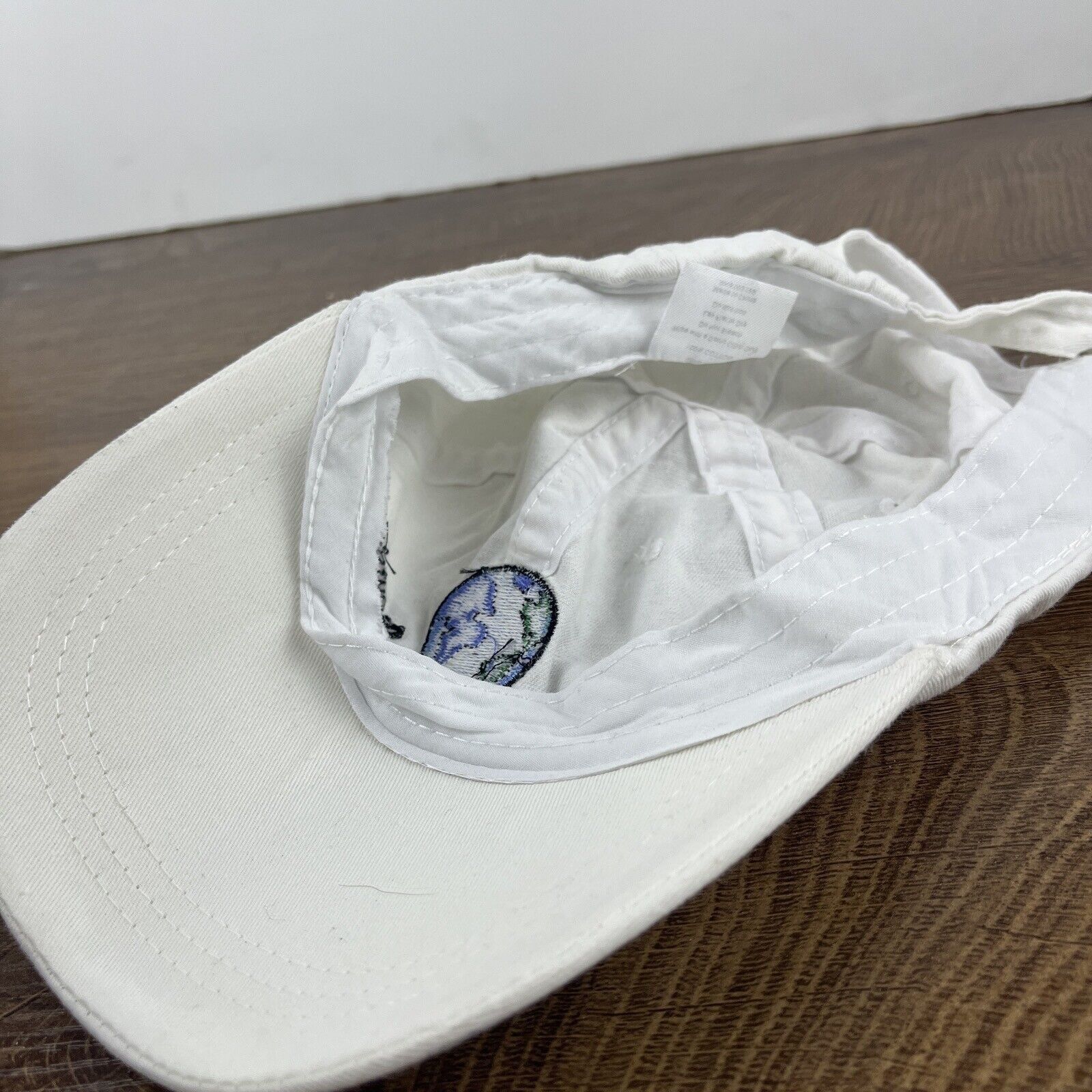 Other Go Outside Hat World Globe Hat White Hat Adjustable Adult Si Size ONE SIZE - 13 Thumbnail